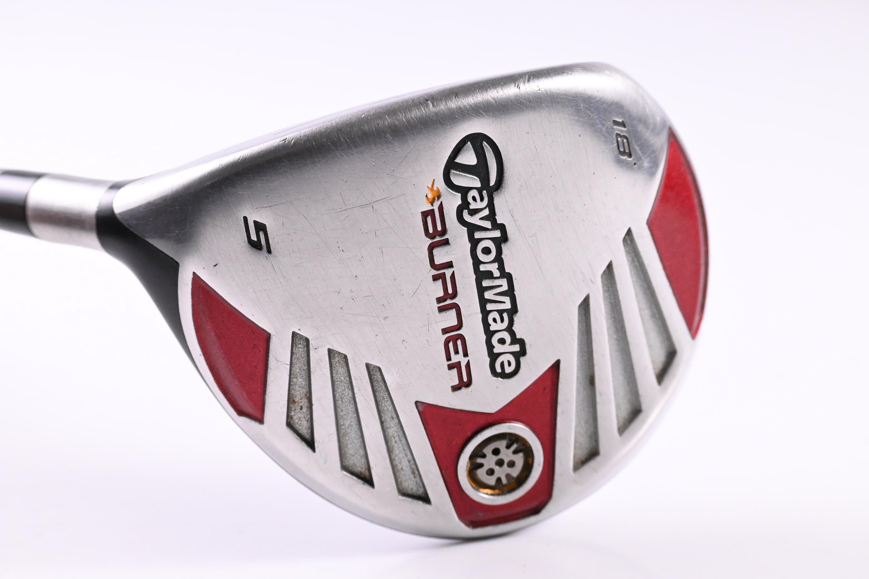 Left Hand Taylormade Burner 2007 #5 Wood / 18 Degree / Regular Flex Reax 50