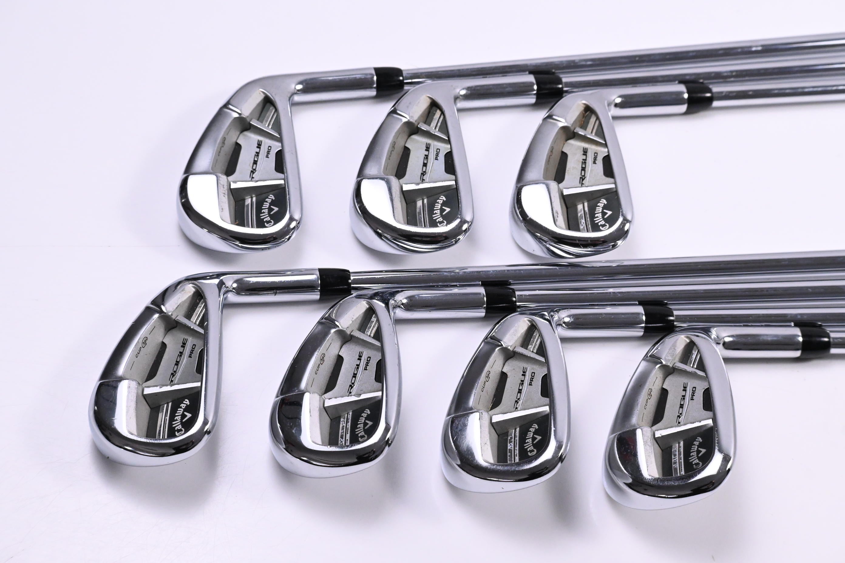 Callaway Rogue Pro Irons / 4-PW / Stiff Flex Project X Rifle Shafts