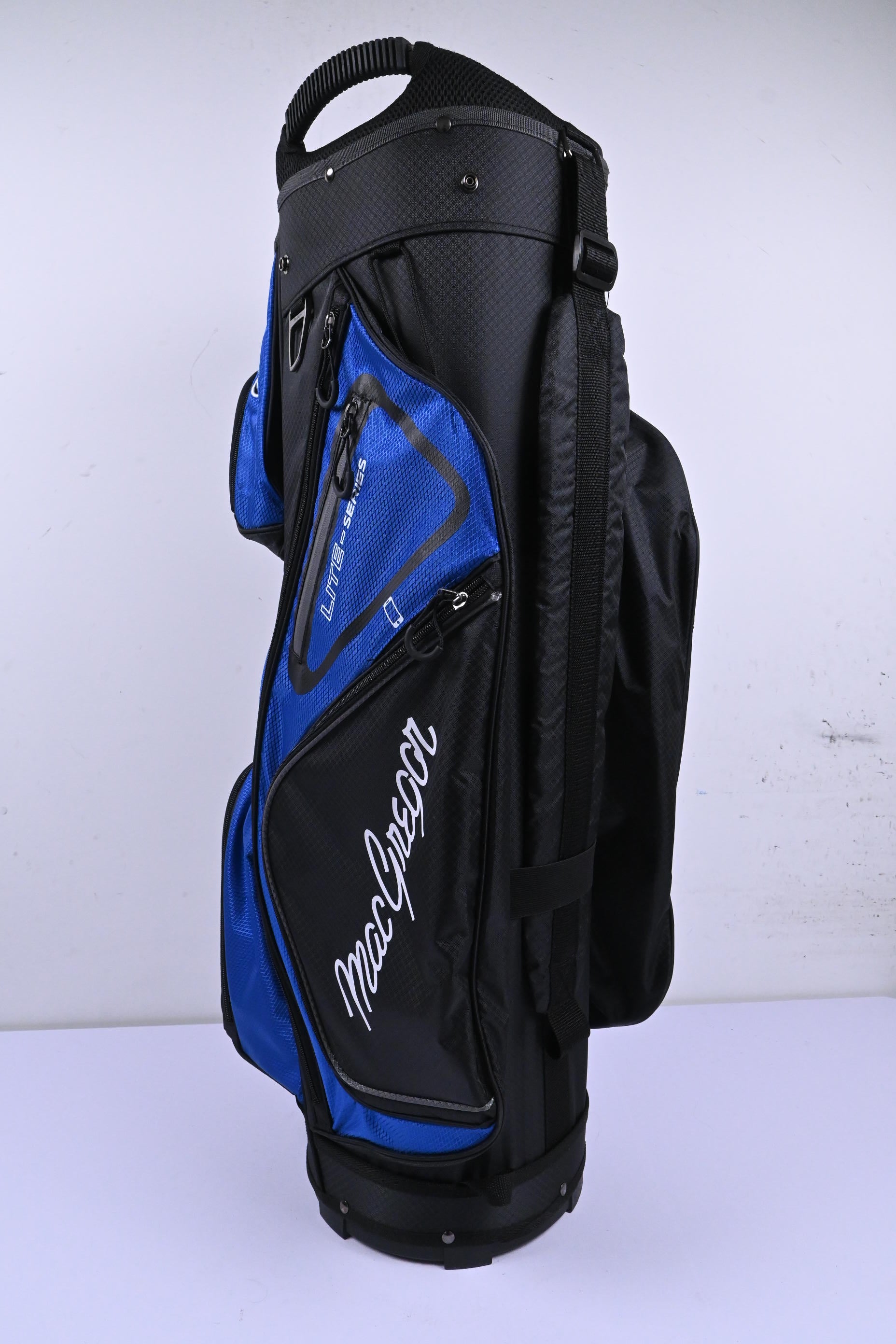 Macgregor Lite Series Cart Bag / 15-Way Divider / Black & Blue