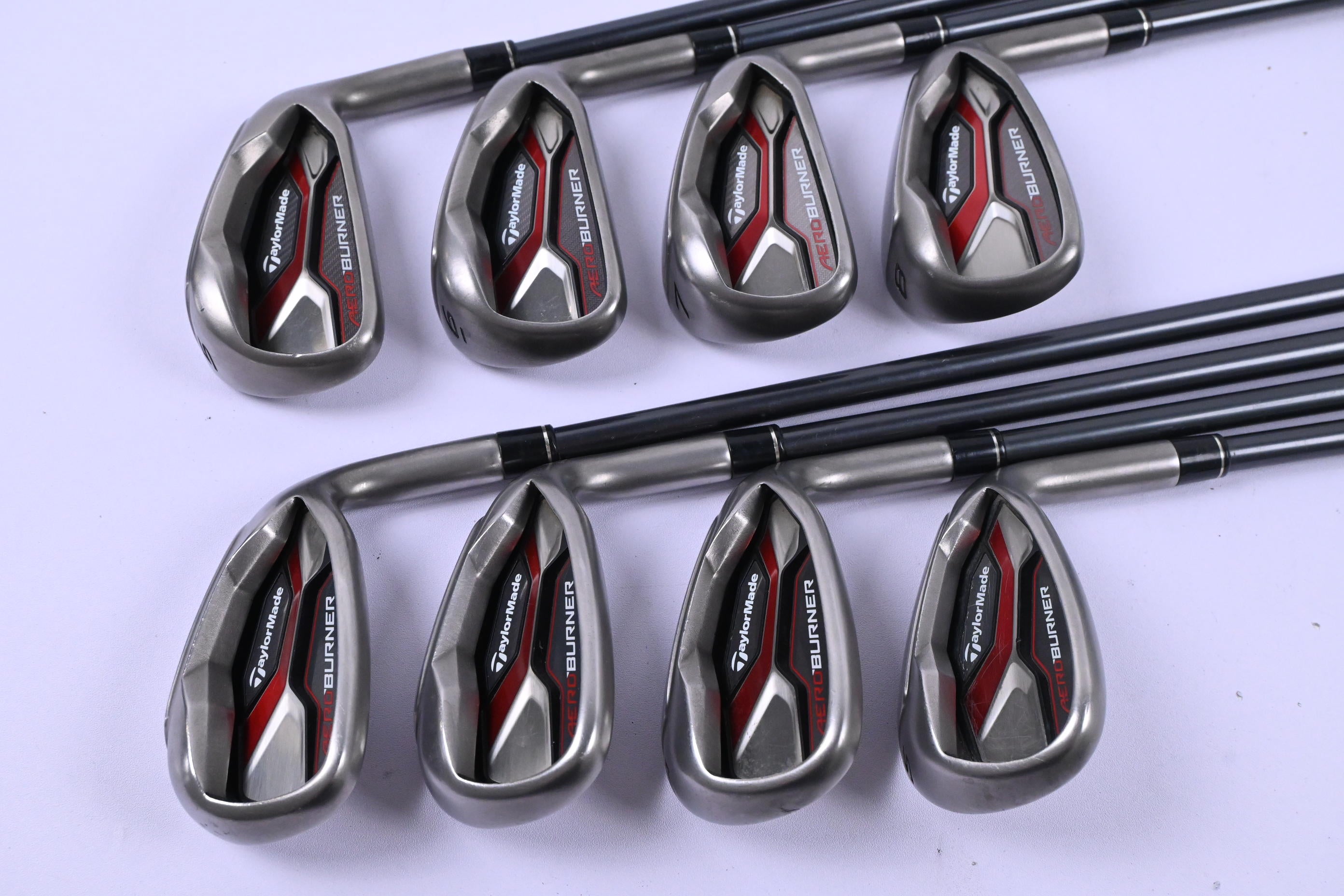 Taylormade Aeroburner Irons / 5-PW+GW+SW / Regular Flex REAX 60 Shafts