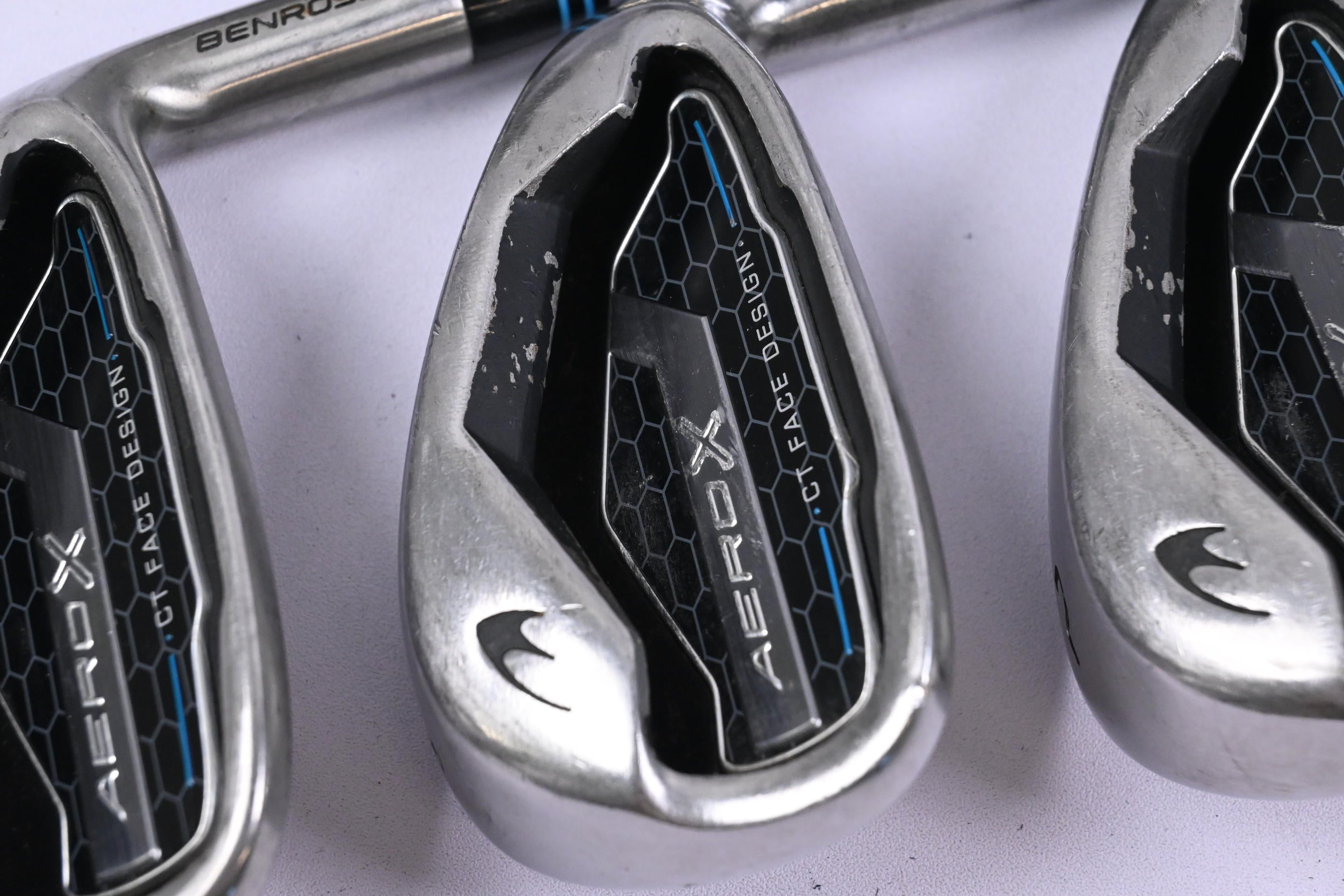 Benross Aero X Irons / 5-PW+SW / Stiff Flex KBS Tour 105 Shafts