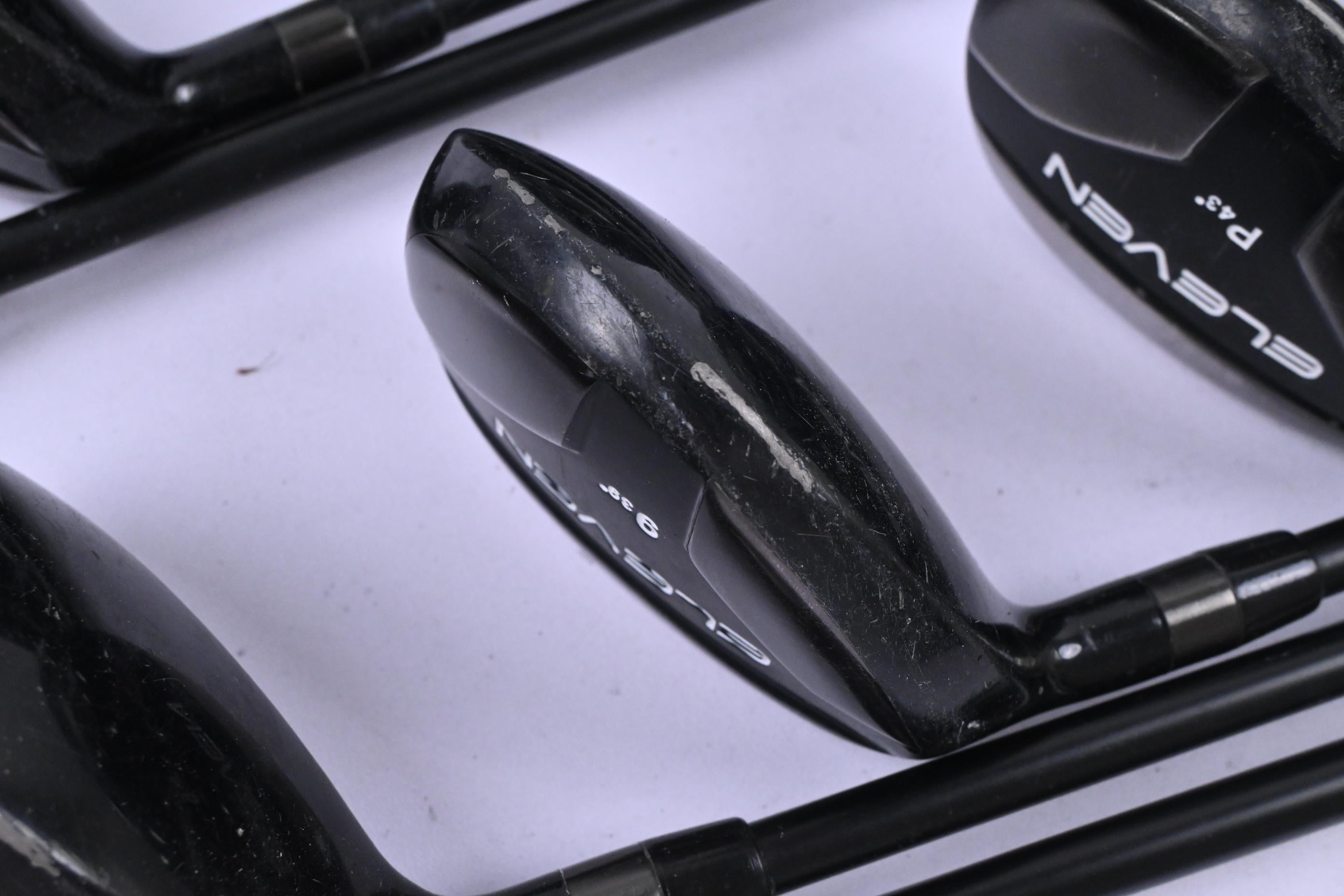Left Hand Eleven Irons / 3-PW+SW / Stiff Flex KBS TGI 80 Shafts