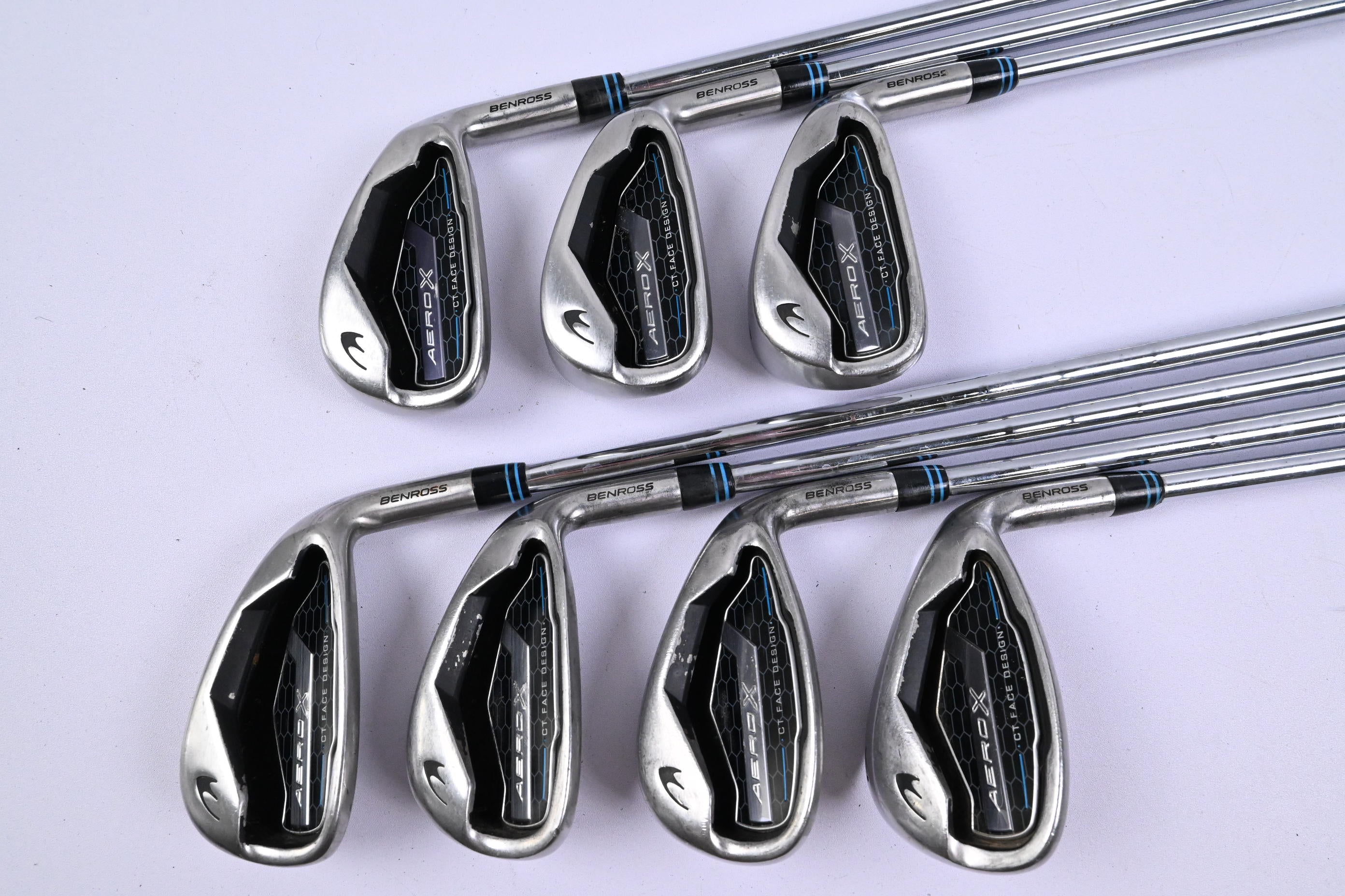 Benross Aero X Irons / 5-PW+SW / Stiff Flex KBS Tour 105 Shafts