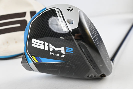Taylormade SIM2 Max Driver / 9 Degree / Stiff Flex Hzrdus Smoke Black RDX 60