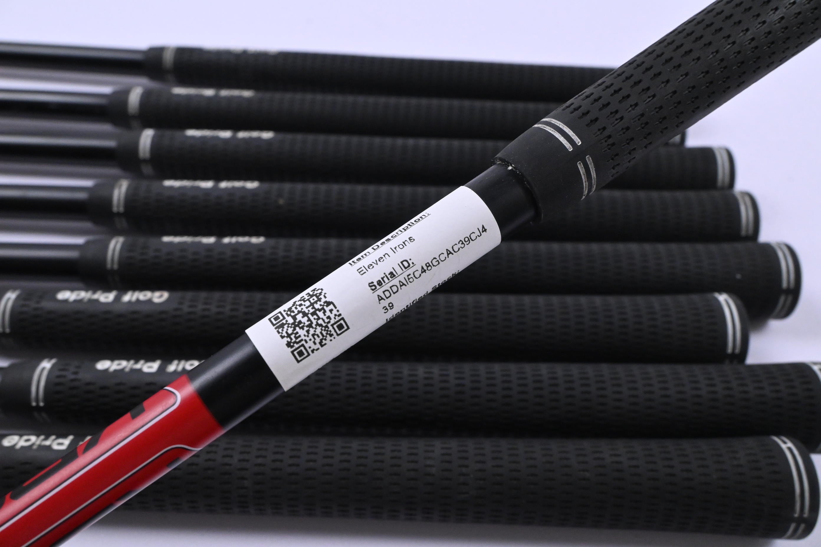 Left Hand Eleven Irons / 3-PW+SW / Stiff Flex KBS TGI 80 Shafts