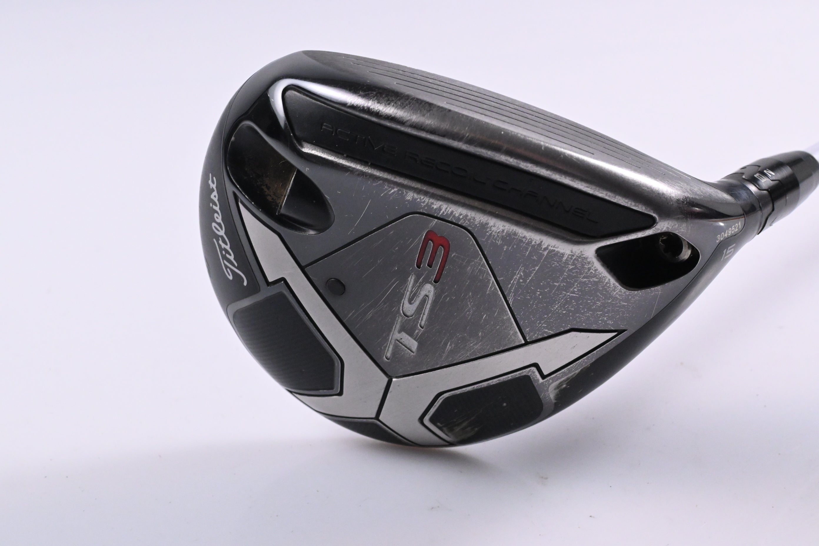 Titleist TS3 #3 Wood / 15 Degree / Stiff Flex EvenFlow White T-1100 75 Shaft
