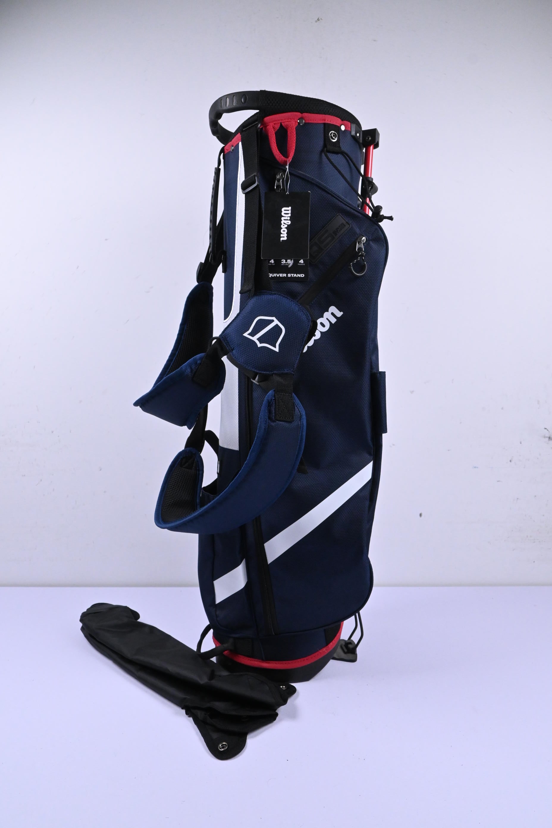Wilson QS Stand Bag / 4-Way Divider / Navy & White