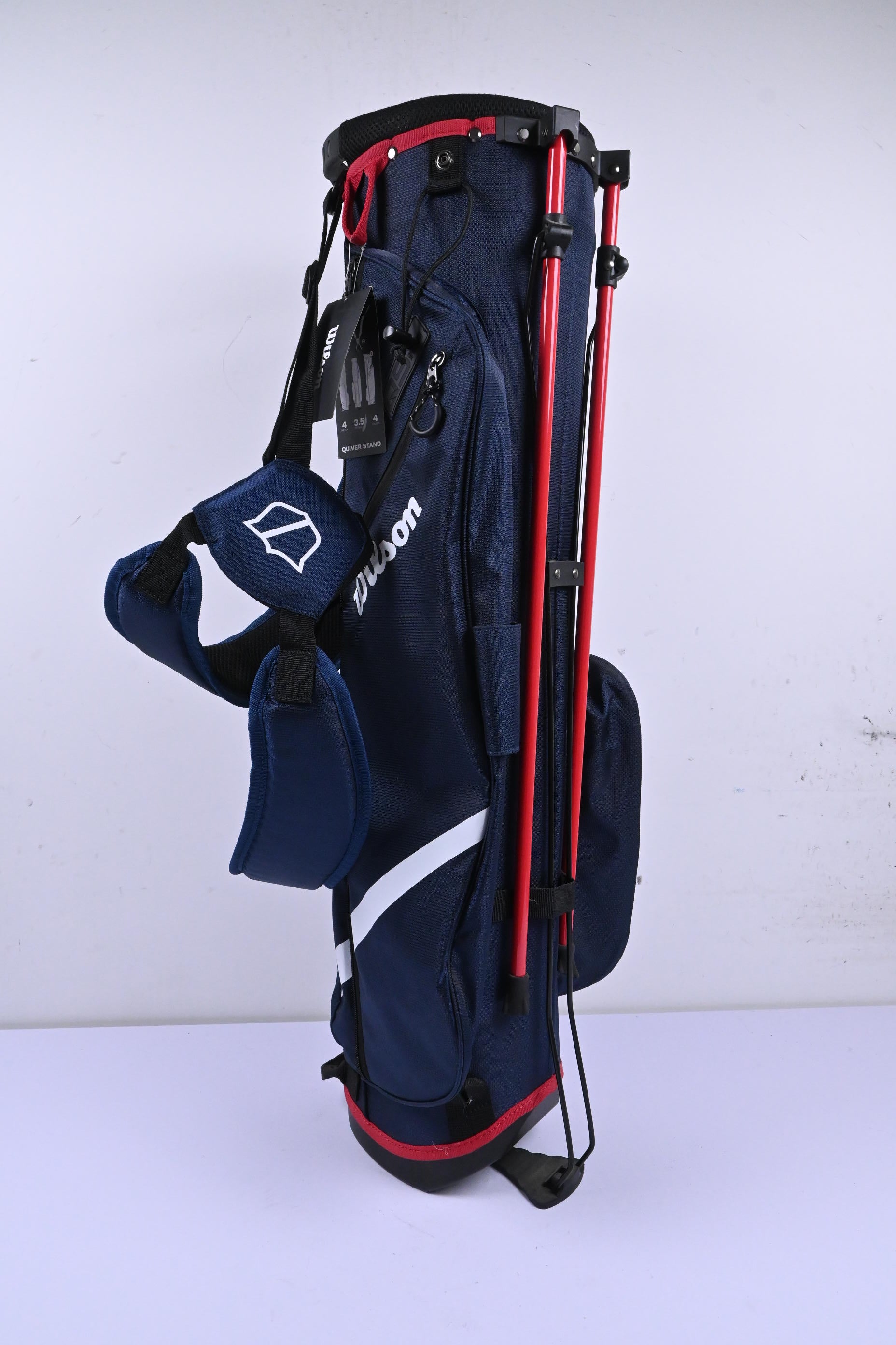 Wilson QS Stand Bag / 4-Way Divider / Navy & White