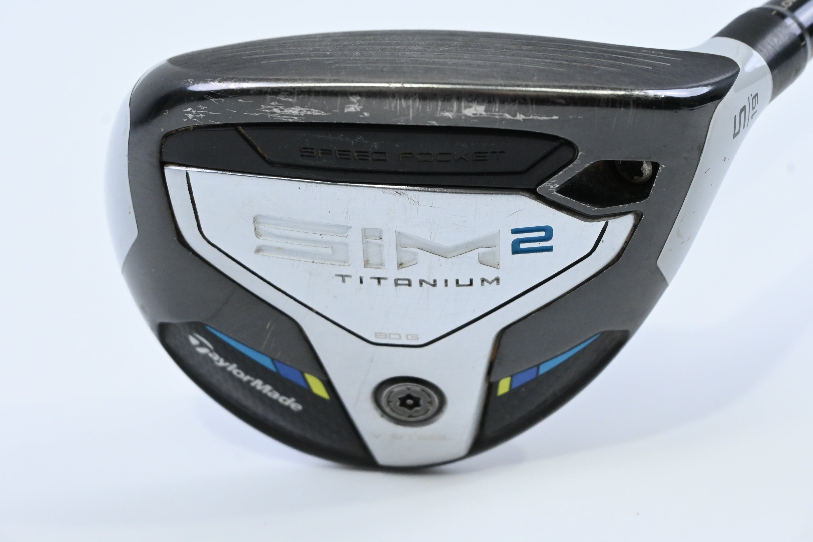 Taylormade SIM2 Ti #5 Wood / 19 Degree / Stiff Flex HZRDUS Smoke Green 70 Shaft