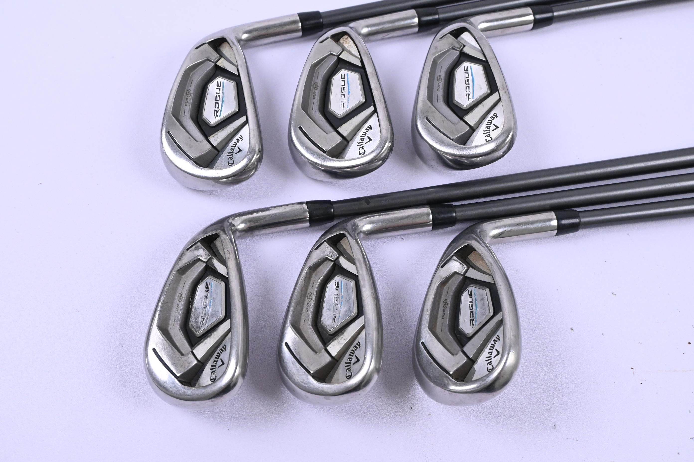 Callaway Rogue Irons / 6-PW+SW / Regular Flex Aldila Synergy Blue 60 Shafts