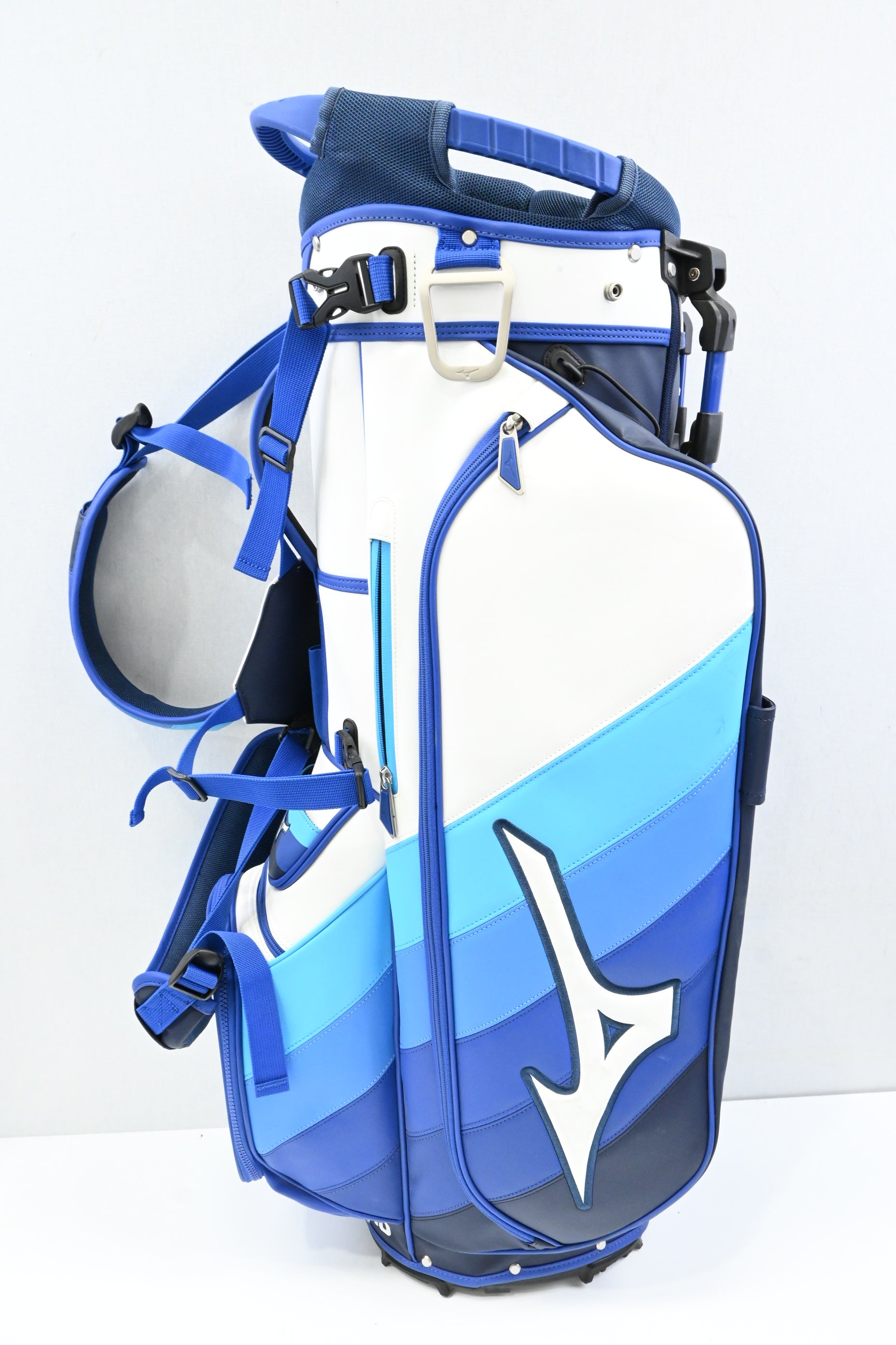 Mizuno Stand Bag / 5-Way / Blue, White