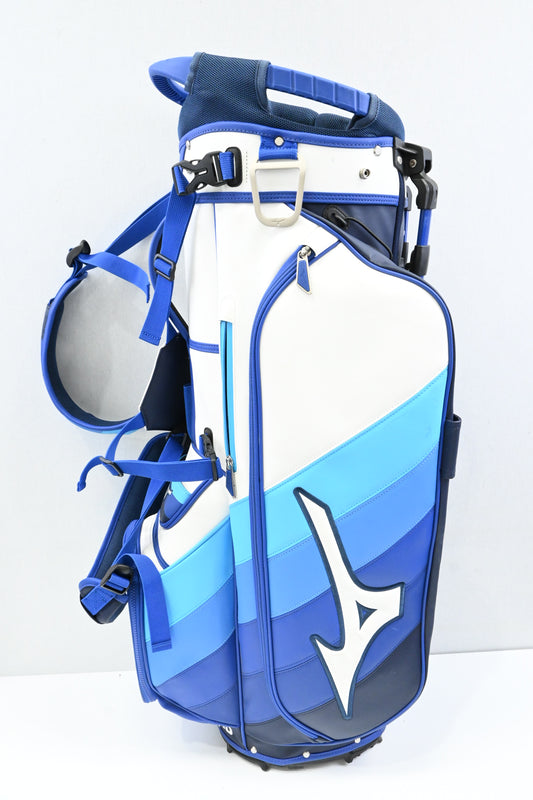 Mizuno Stand Bag / 5-Way / Blue, White