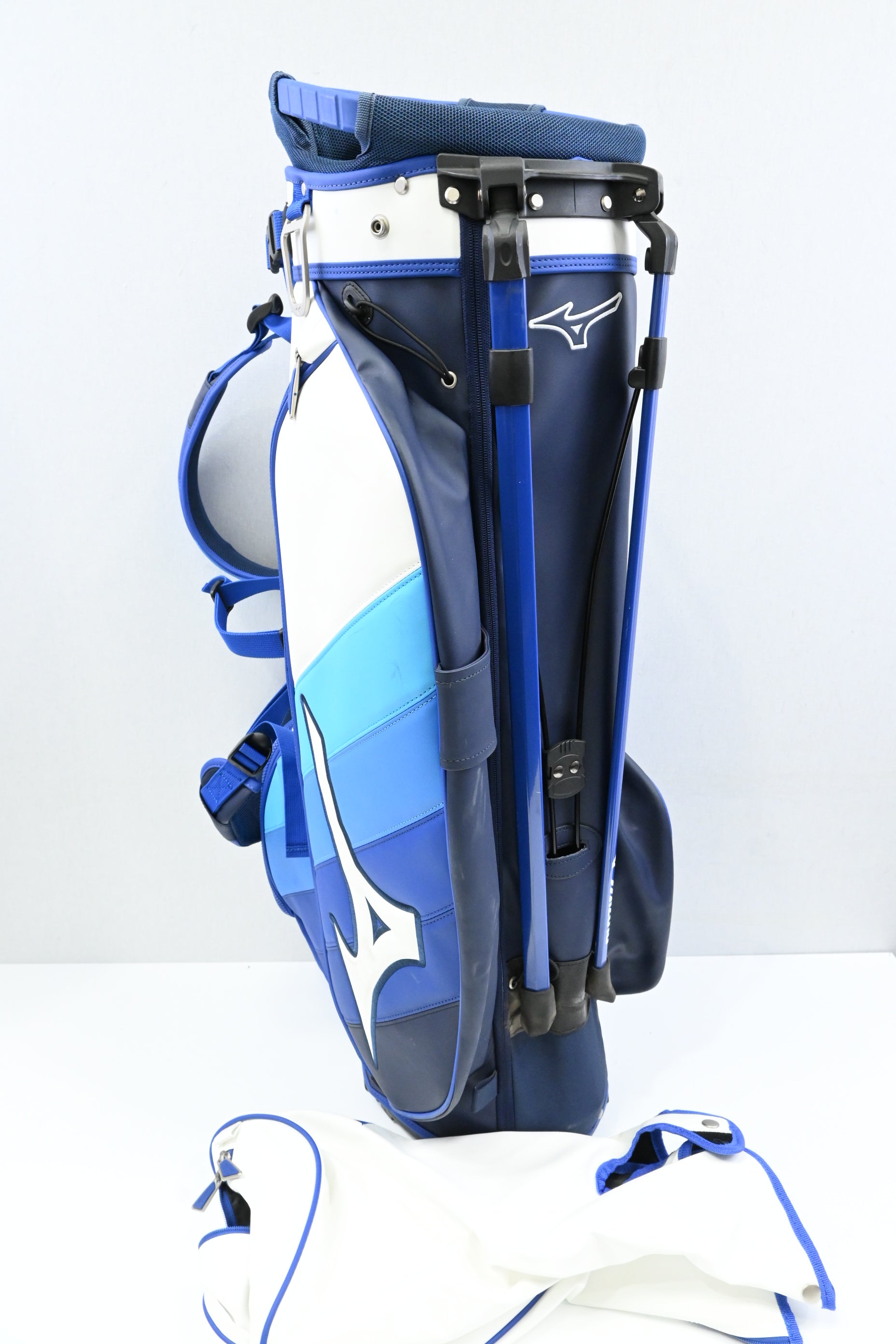 Mizuno Stand Bag / 5-Way / Blue, White