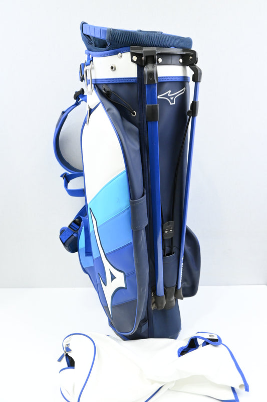 Mizuno Stand Bag / 5-Way / Blue, White