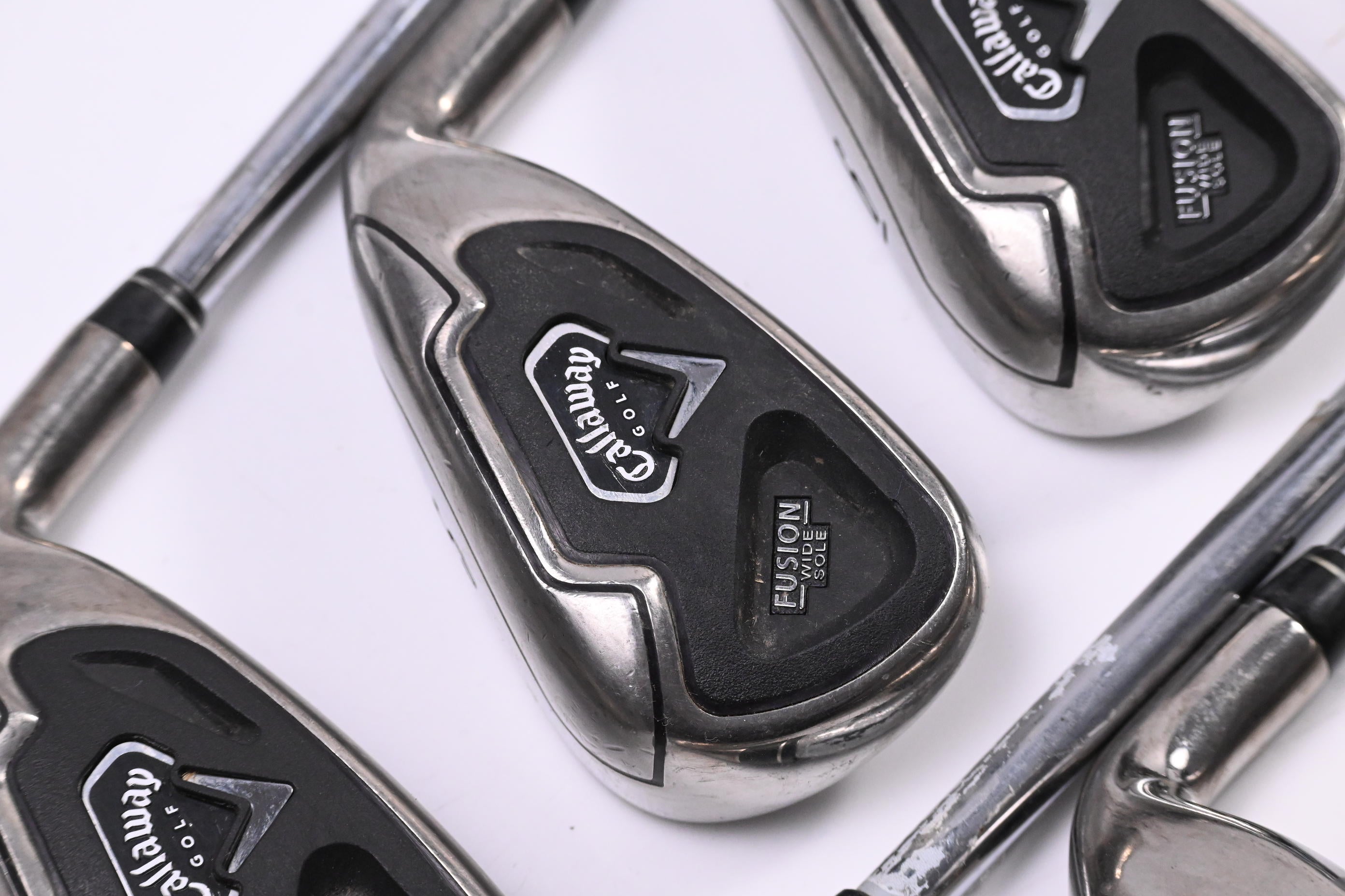 Callaway Fusion Wide Sole Irons / 4-PW+SW / Uni Flex Callaway Nippon 990 Shafts