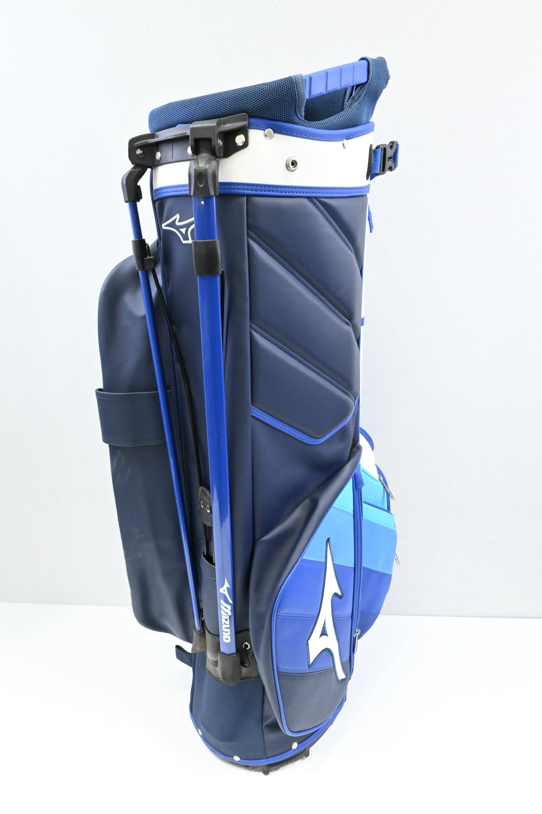 Mizuno Stand Bag / 5-Way / Blue, White