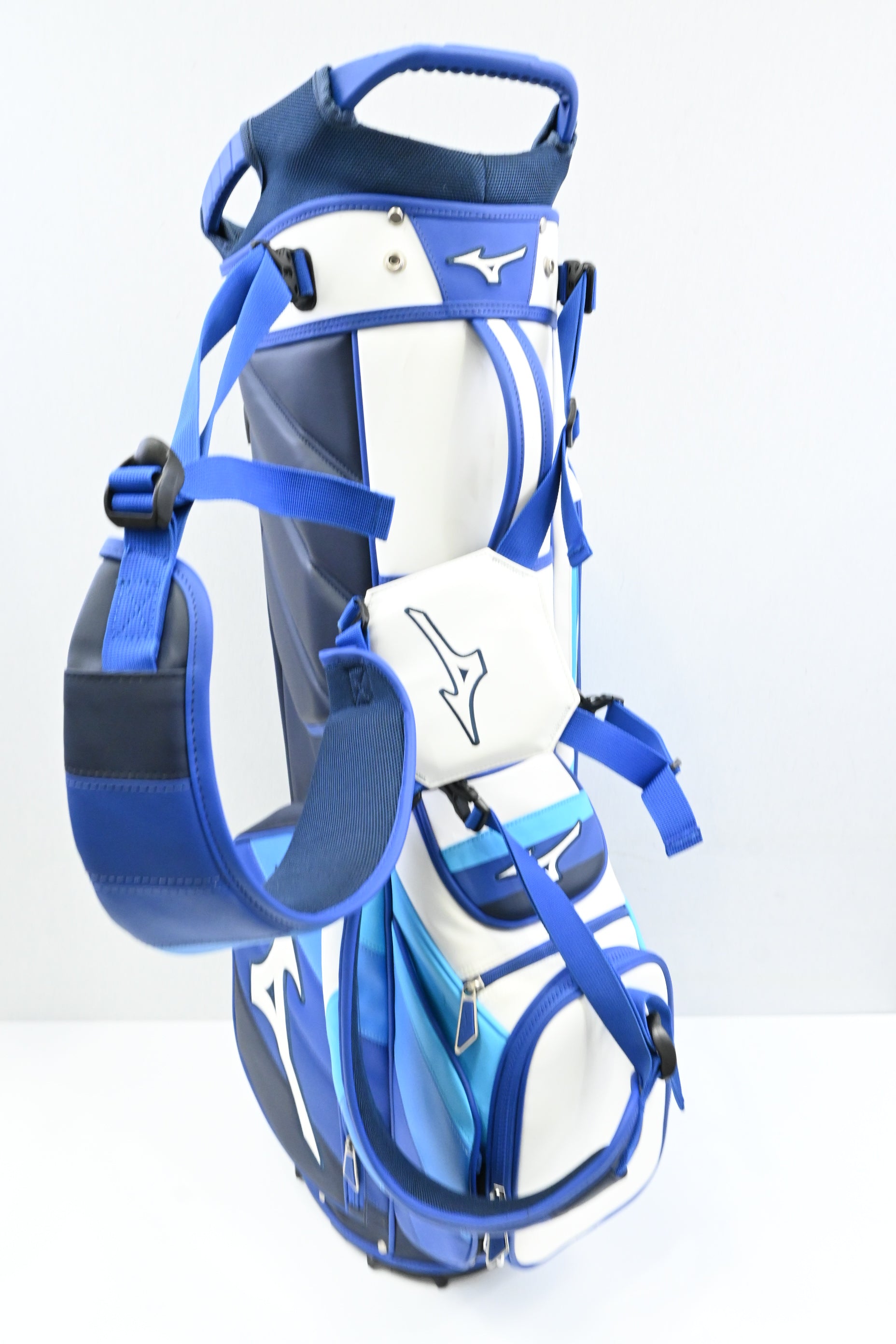Mizuno Stand Bag / 5-Way / Blue, White
