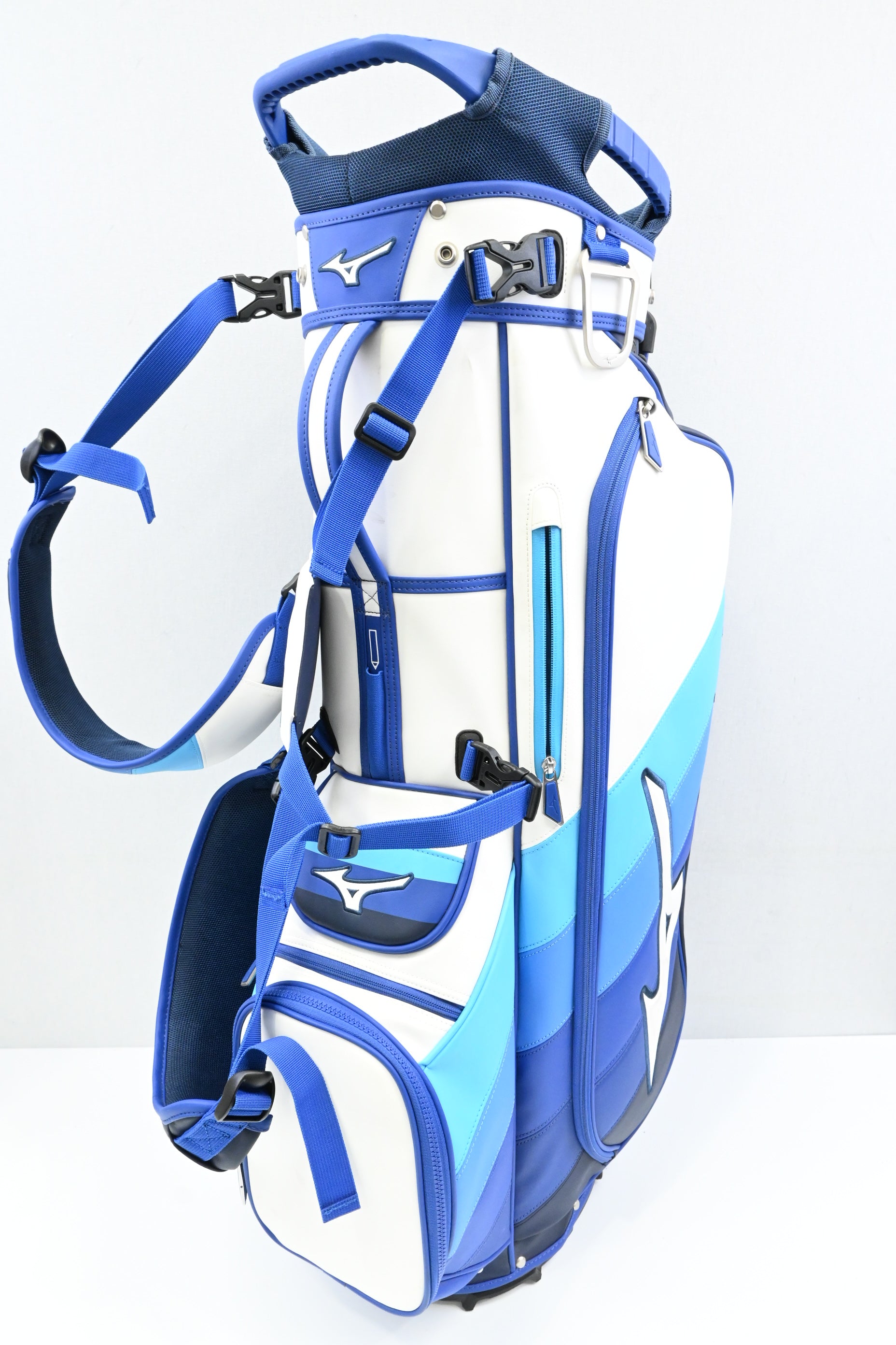 Mizuno Stand Bag / 5-Way / Blue, White