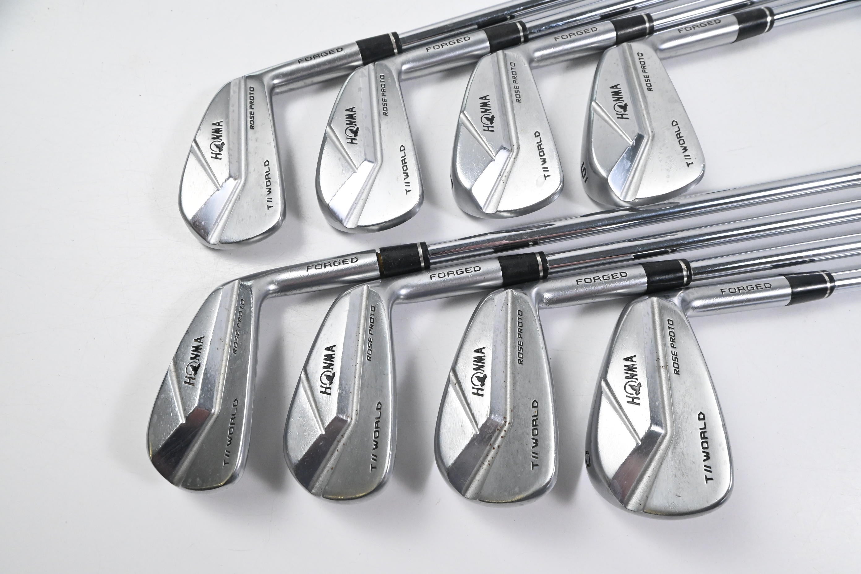 Honma TW747 Rose Proto Irons / 3-PW / Stiff Flex Dynamic Gold S300 AMT Shafts