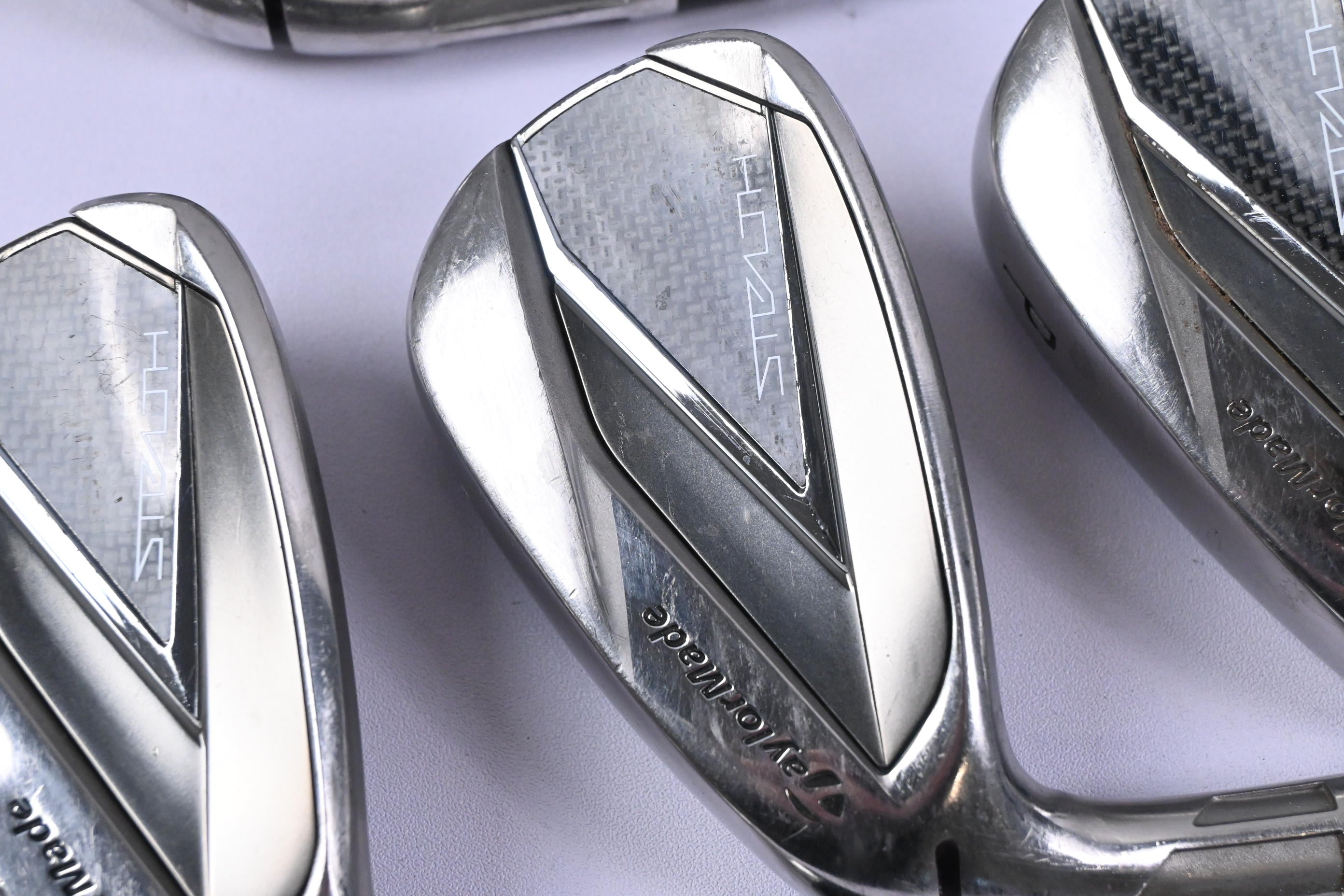 Left Hand Taylormade Stealth Irons / 5-PW+GW / Regular Flex KBS Max MT 85 Shafts