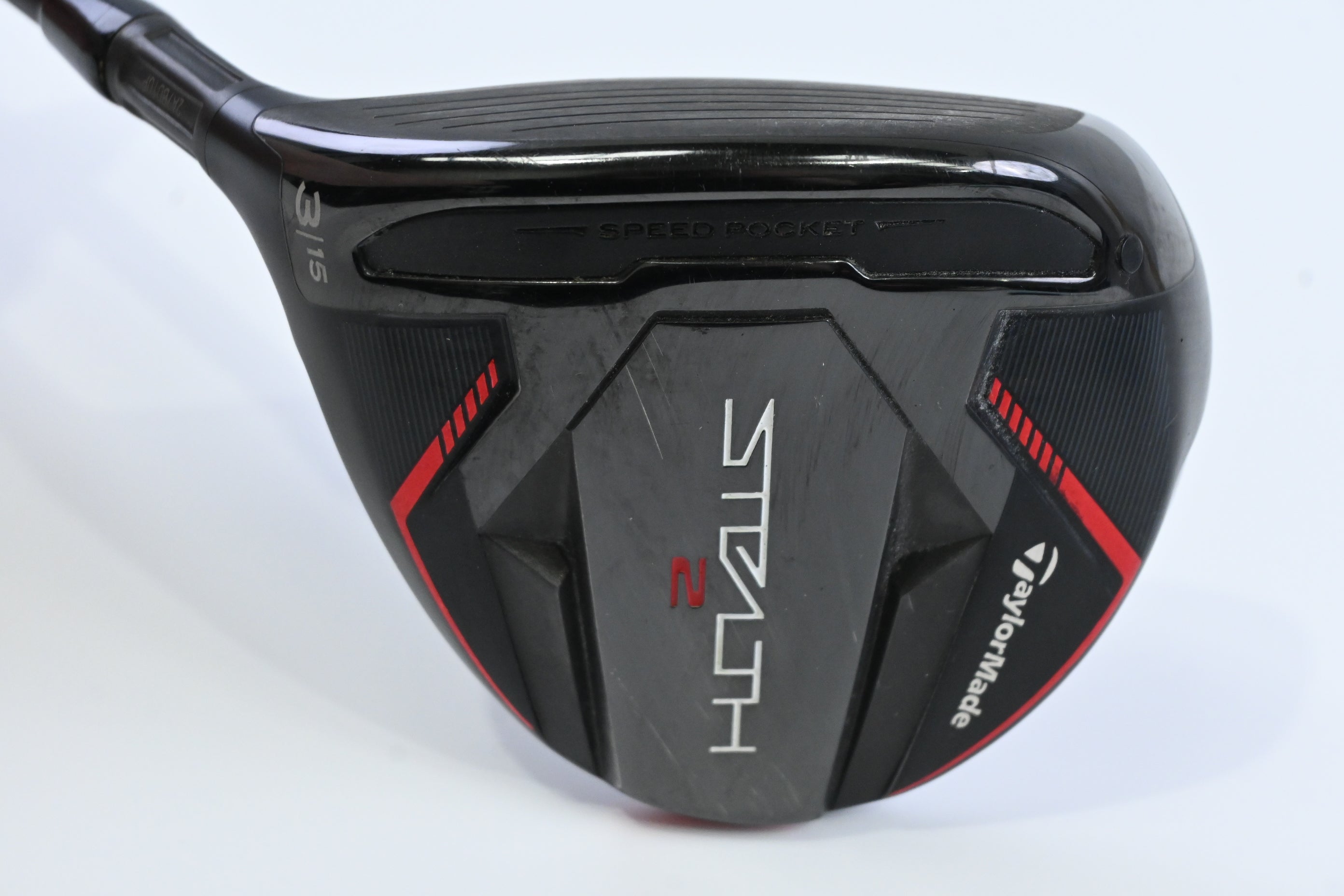 Left Hand Taylormade Stealth 2 #3 Wood / 15 Degree / Stiff Flex Fujikura Motore