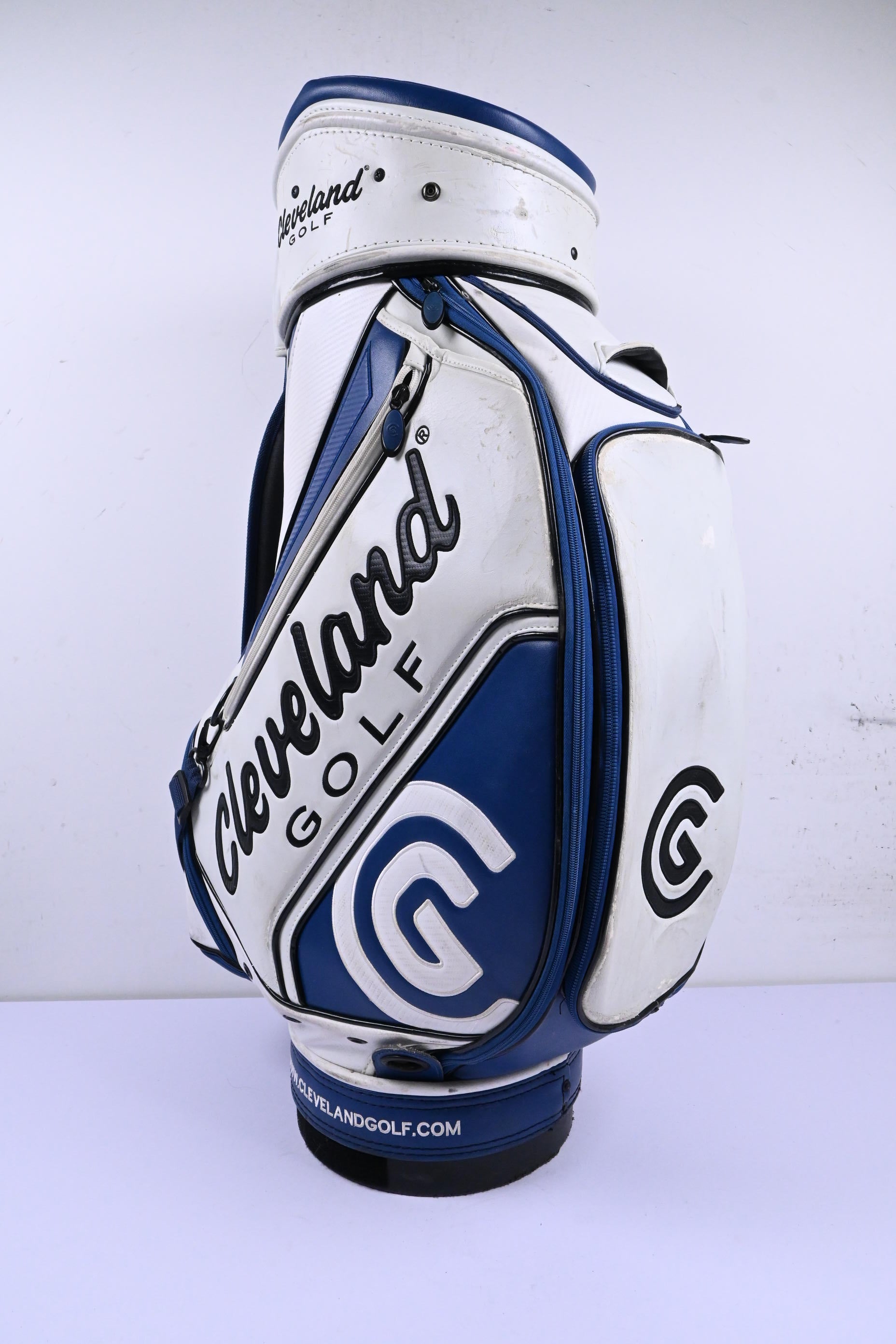 Cleveland Tour Bag / 6-Way Divider / White & Blue
