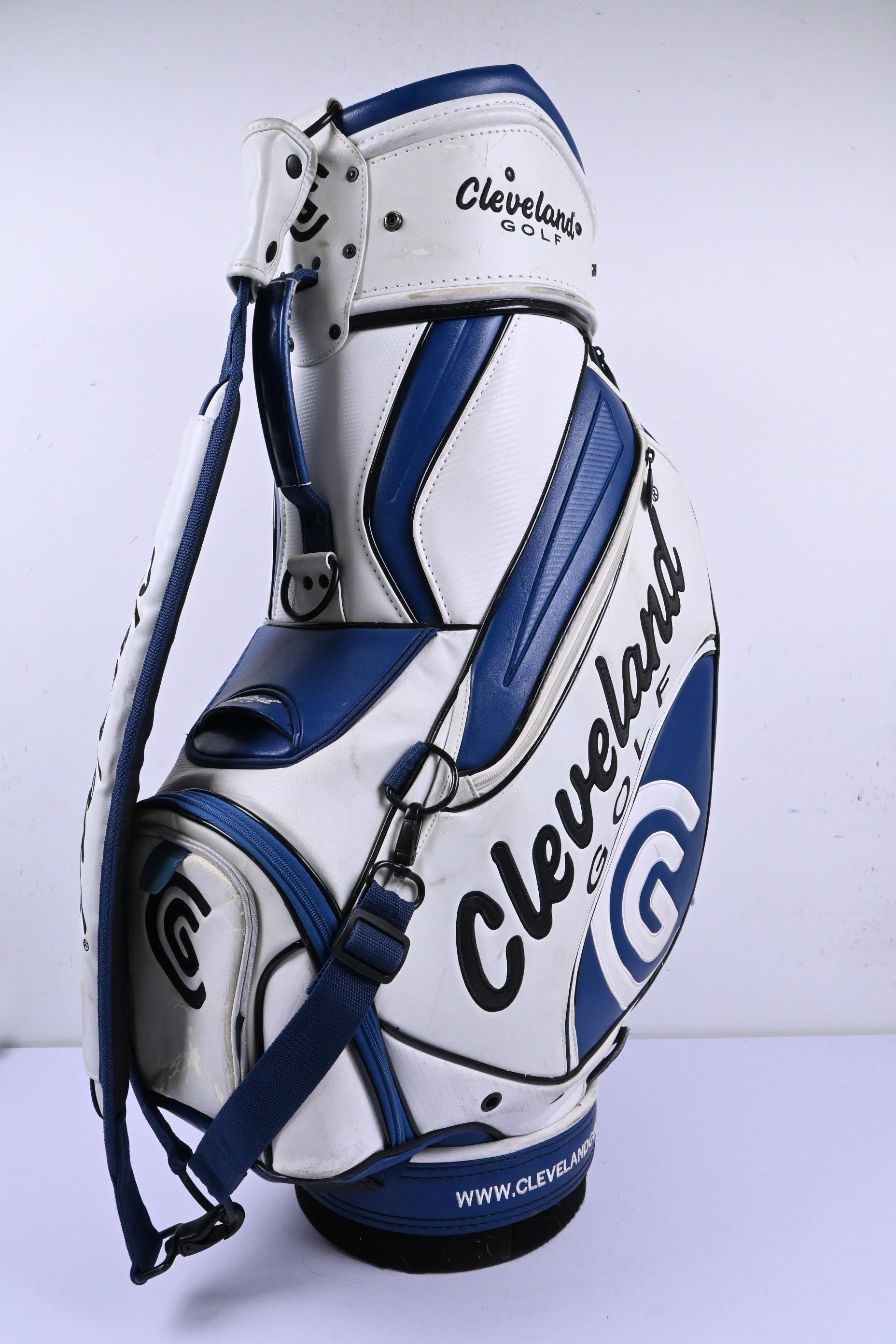 Cleveland Tour Bag / 6-Way Divider / White & Blue