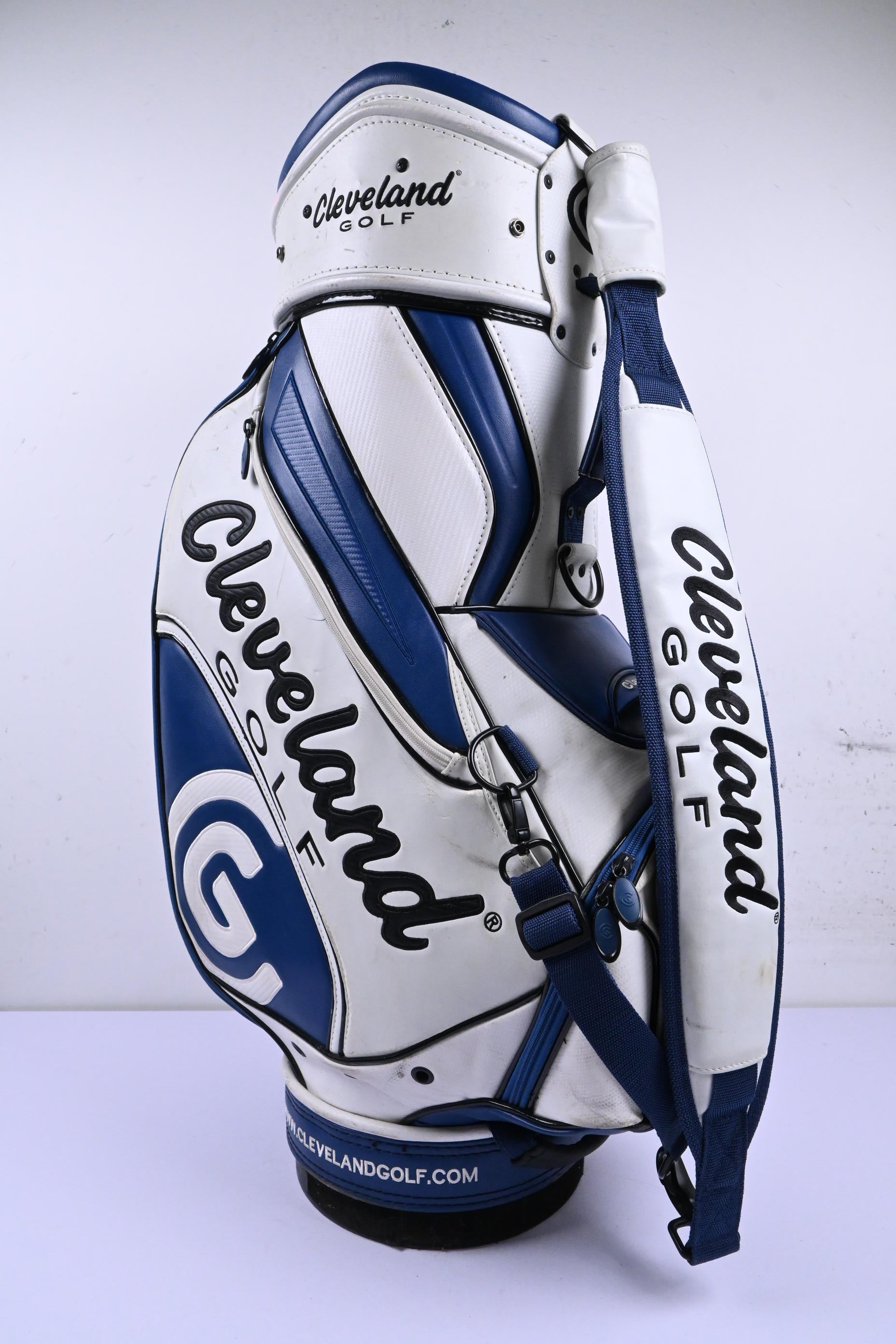 Cleveland Tour Bag / 6-Way Divider / White & Blue