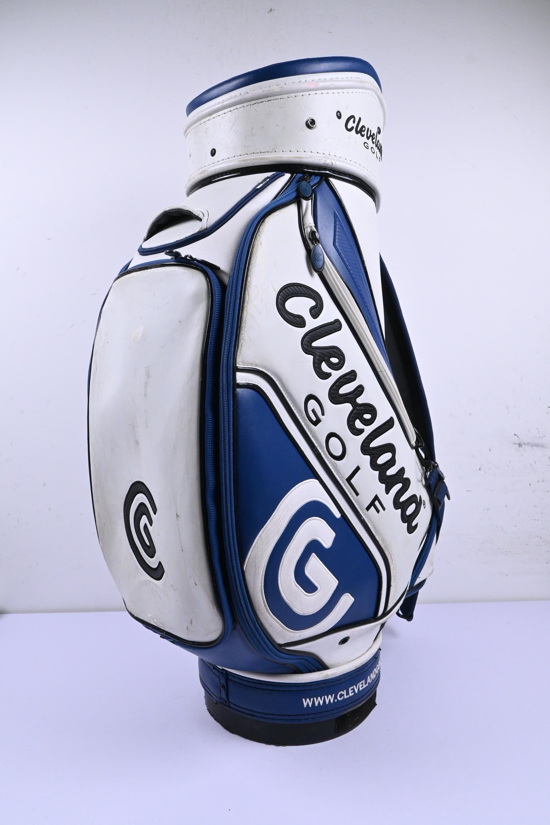 Cleveland Tour Bag / 6-Way Divider / White & Blue
