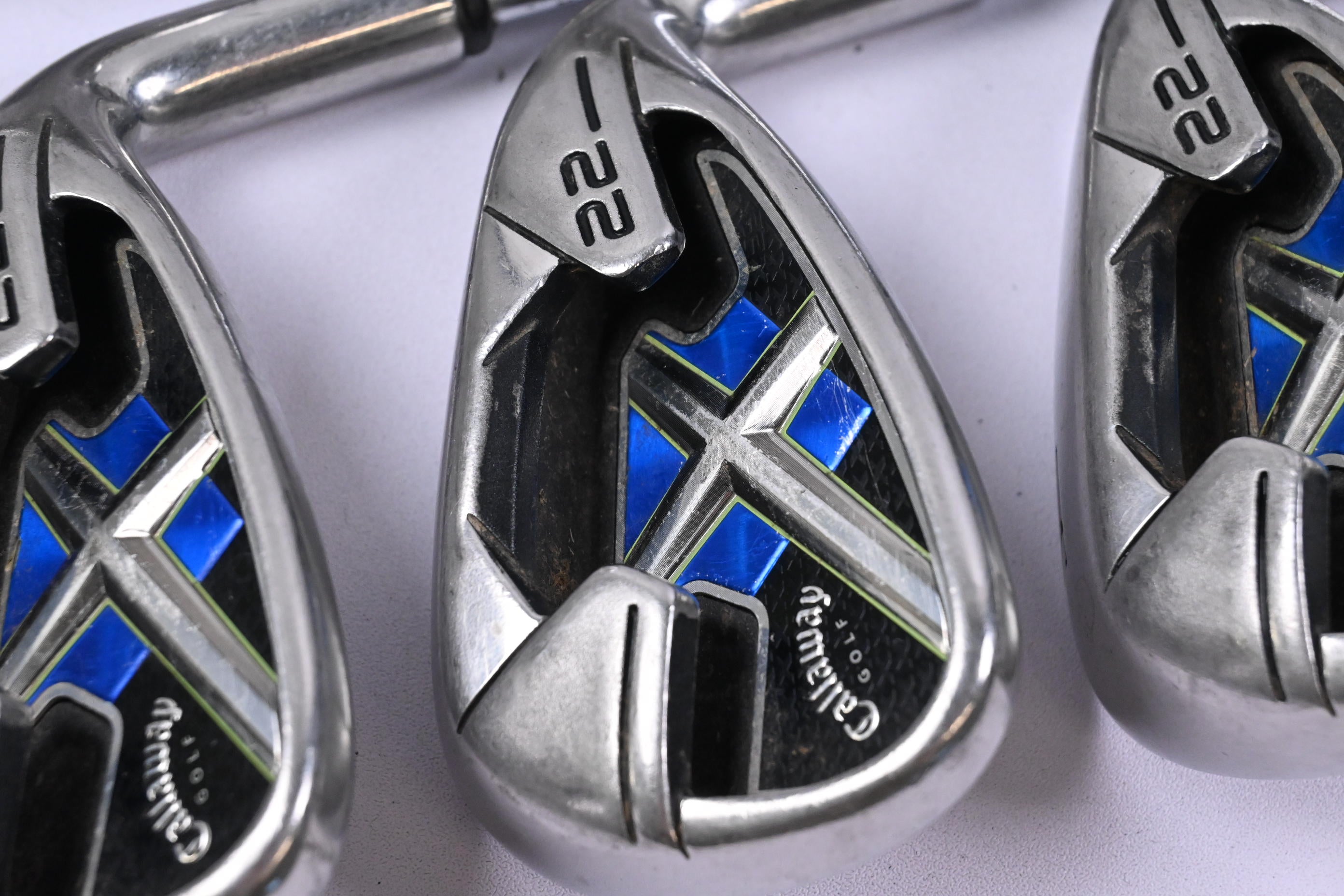 Callaway X-22 Irons / 4-9Iron+AW+SW / Stiff Flex Steel Shafts