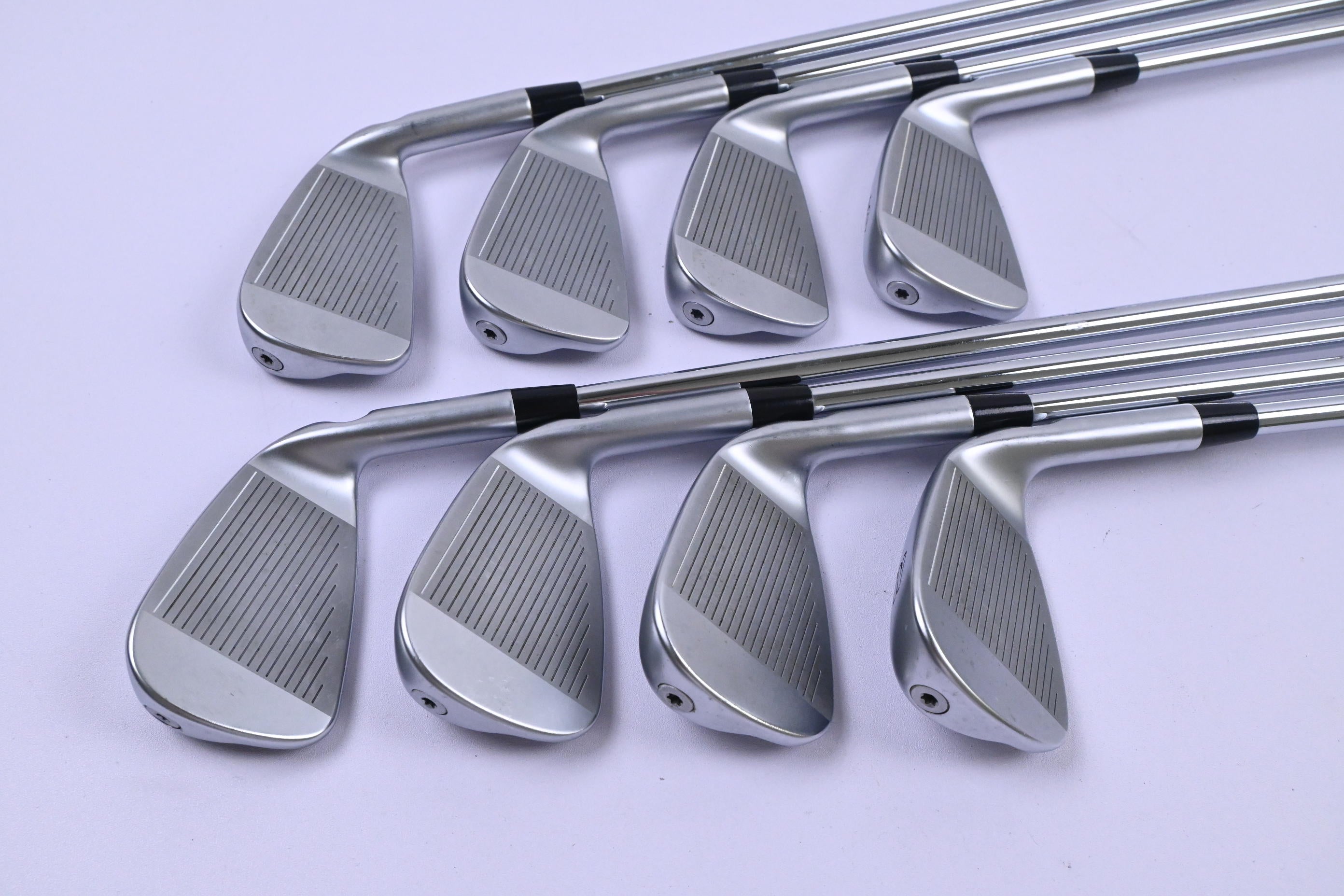 Left Hand Ping i525 Irons / 3-PW / Black Dot / Stiff Flex Ping AWT 2.0 Shafts