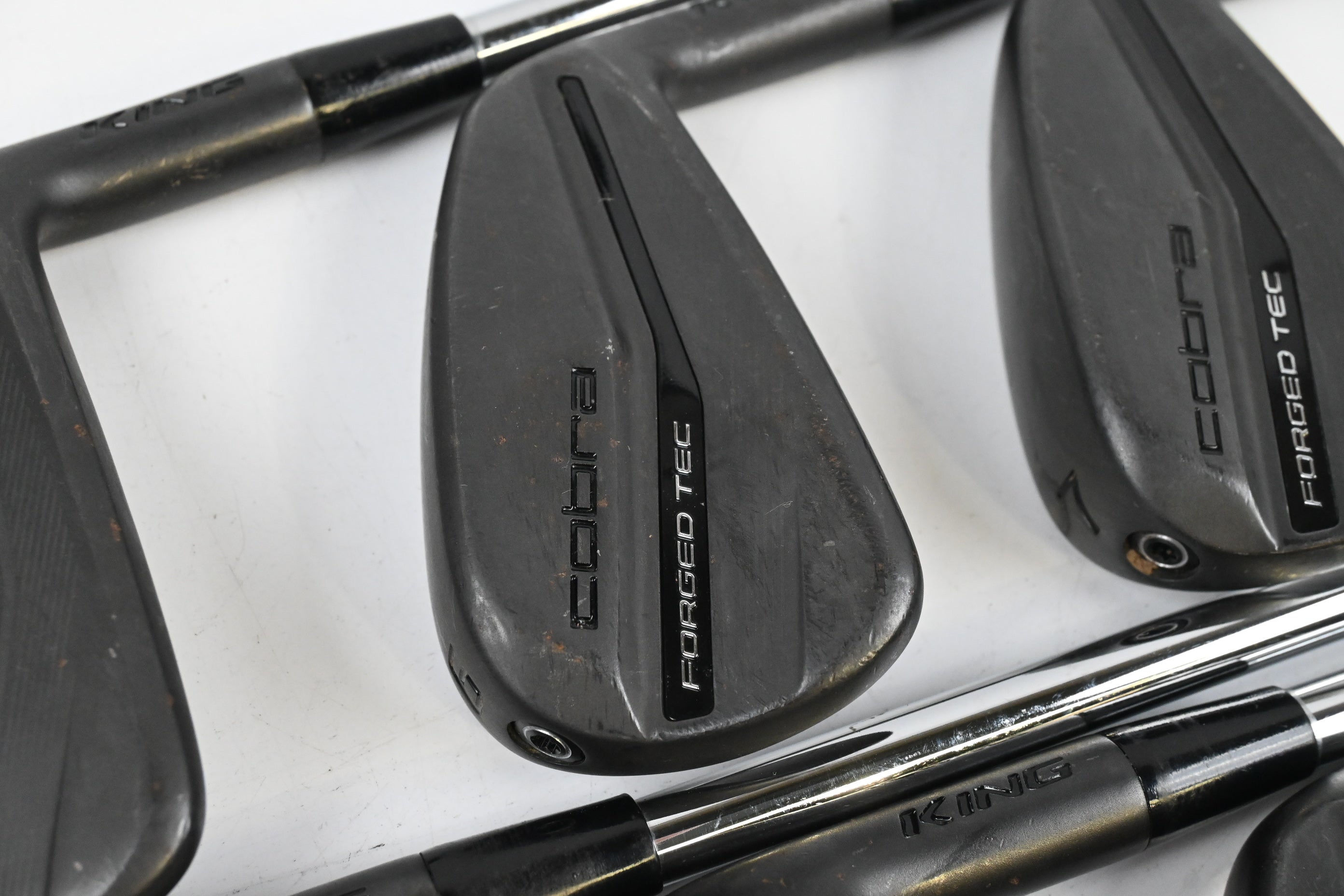 Cobra King Forged Tec 2023 Black Irons / 5-PW / Stiff Flex KBS $-Taper Lite