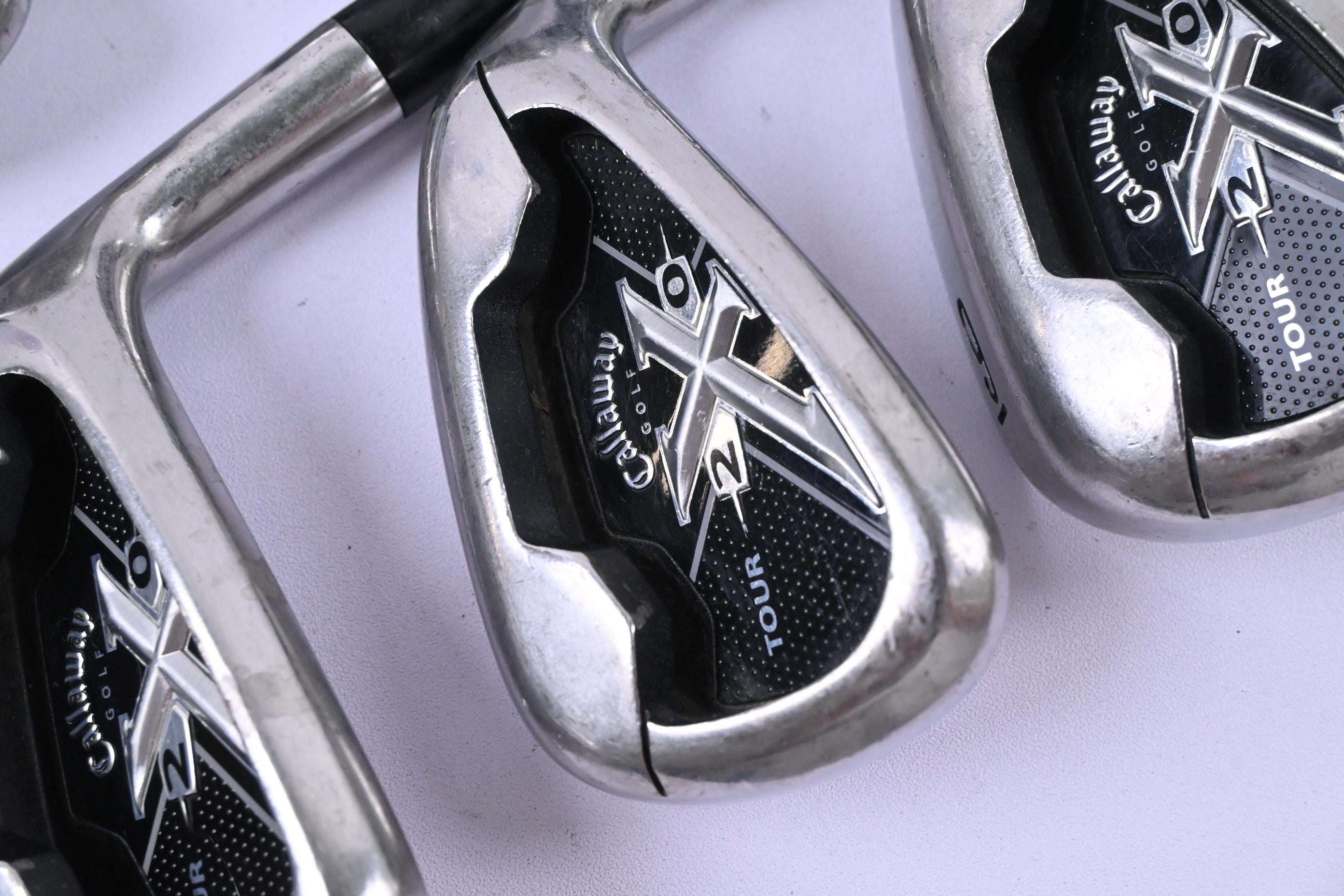 Callaway X-20 Tour Irons / 3-PW / Stiff Flex Project X Rifle Flighted Shafts
