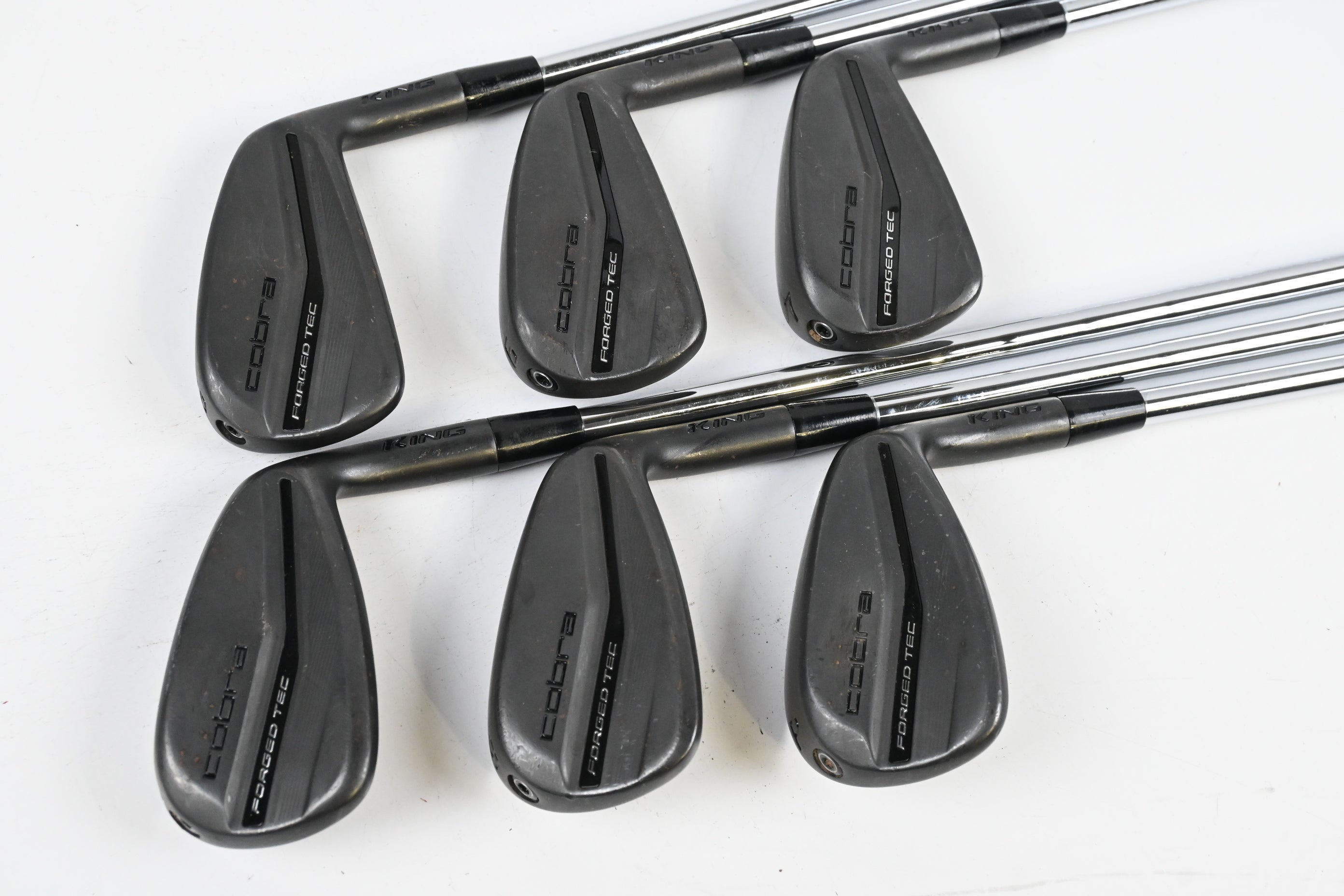 Cobra King Forged Tec 2023 Black Irons / 5-PW / Stiff Flex KBS $-Taper Lite