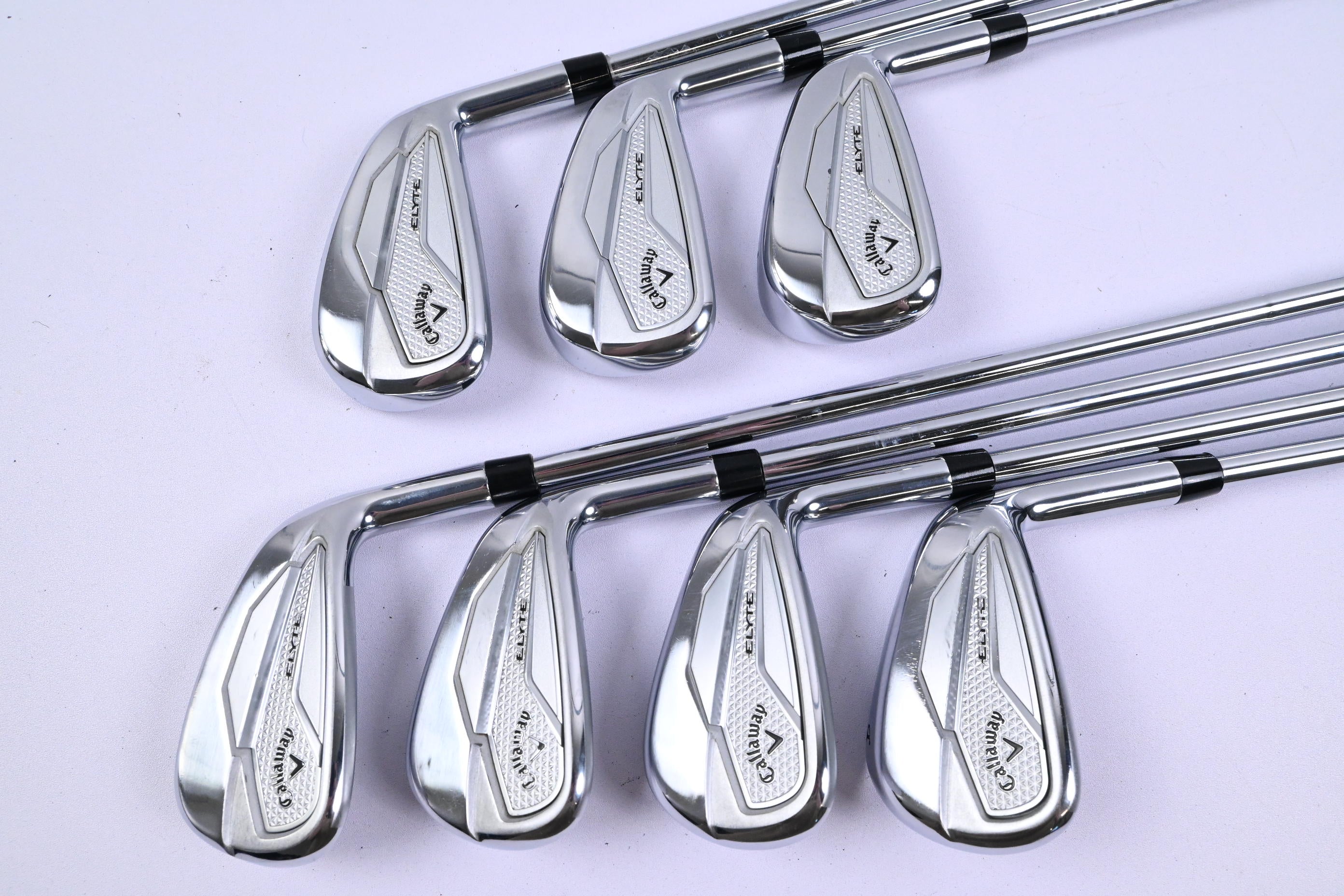 Callaway Elyte Irons / 5-PW+GW / Regular Flex Vector 80 Shafts