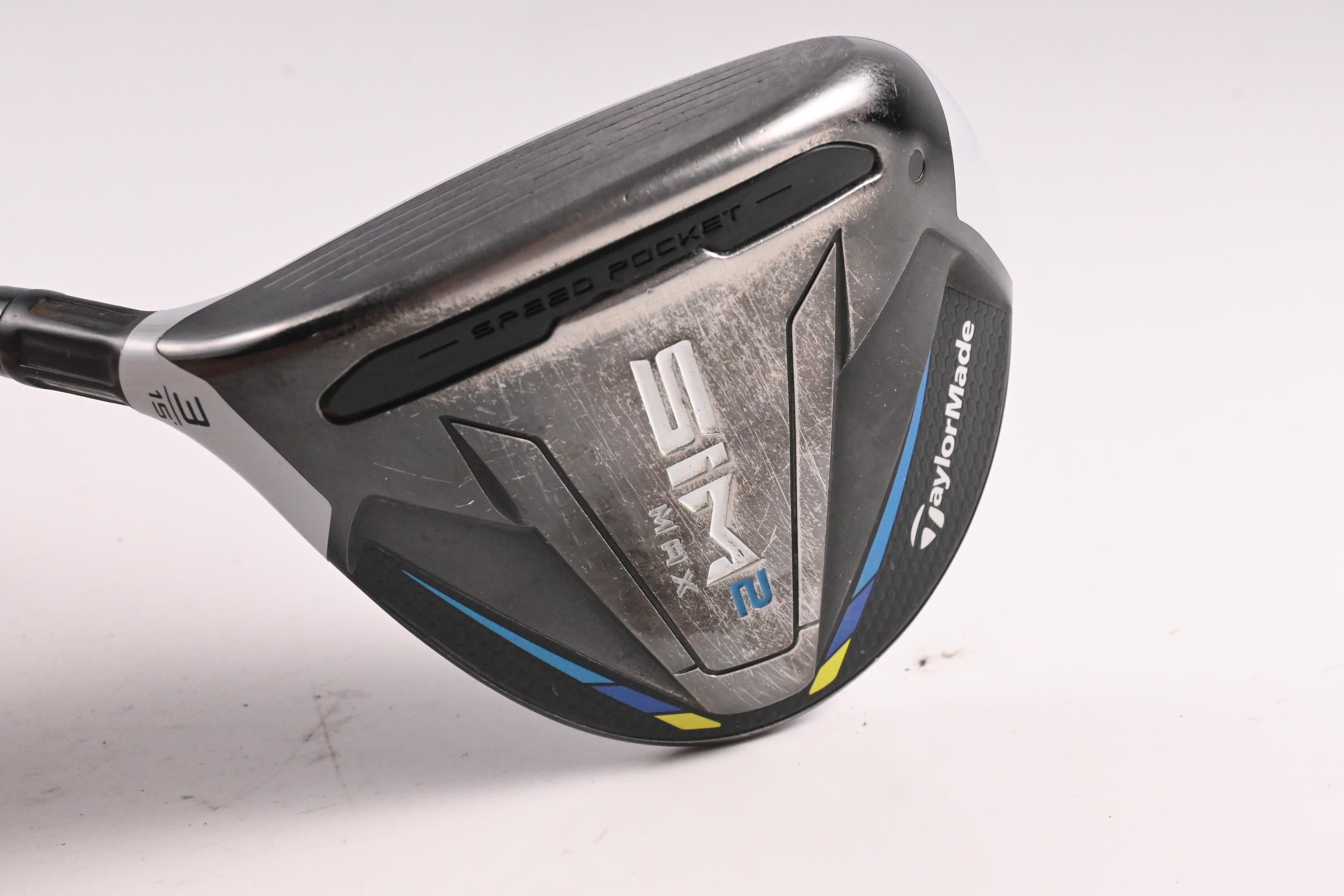 Left Hand Taylormade SIM2 Max #3 Wood / 15 Degree / Regular Flex Ventus Blue 5