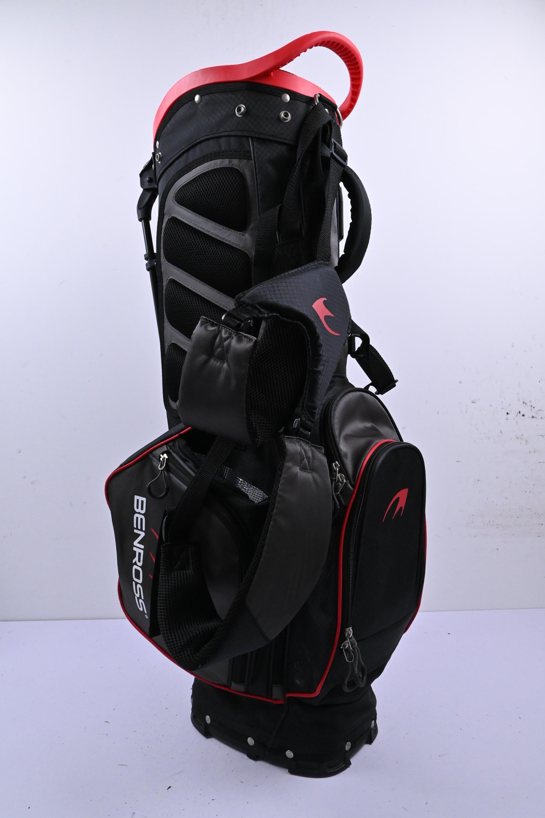 Benross Stand Bag / 5 Way Divider / Black & Red