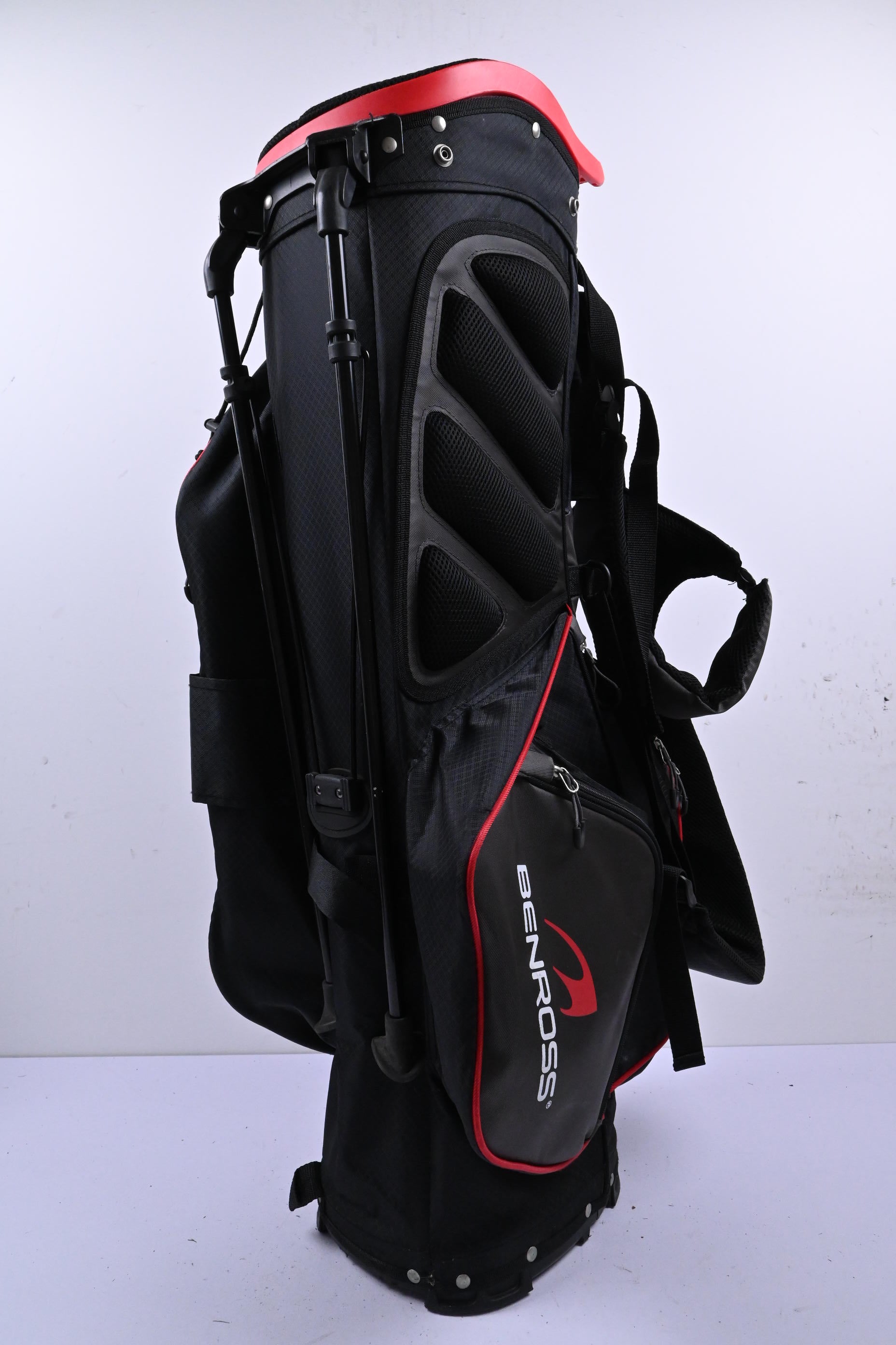 Benross Stand Bag / 5 Way Divider / Black & Red