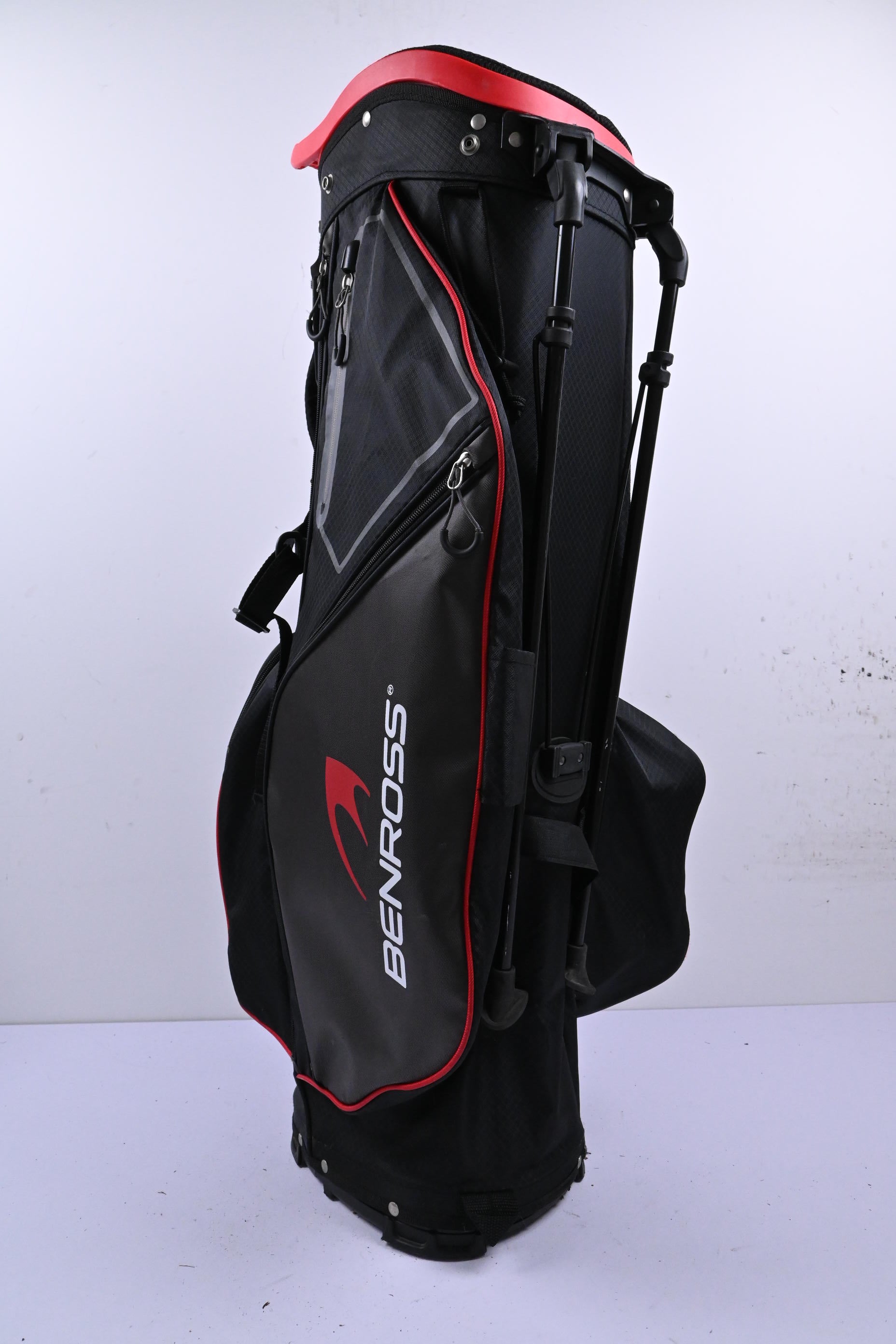 Benross Stand Bag / 5 Way Divider / Black & Red