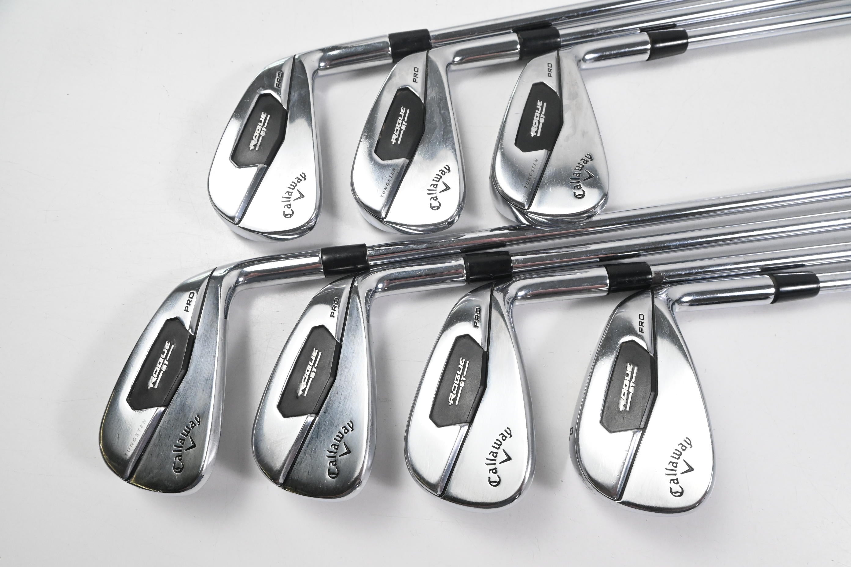 Callaway Rogue ST Pro Irons / 4-PW / Regular Flex Project X Rifle Tour Flighted
