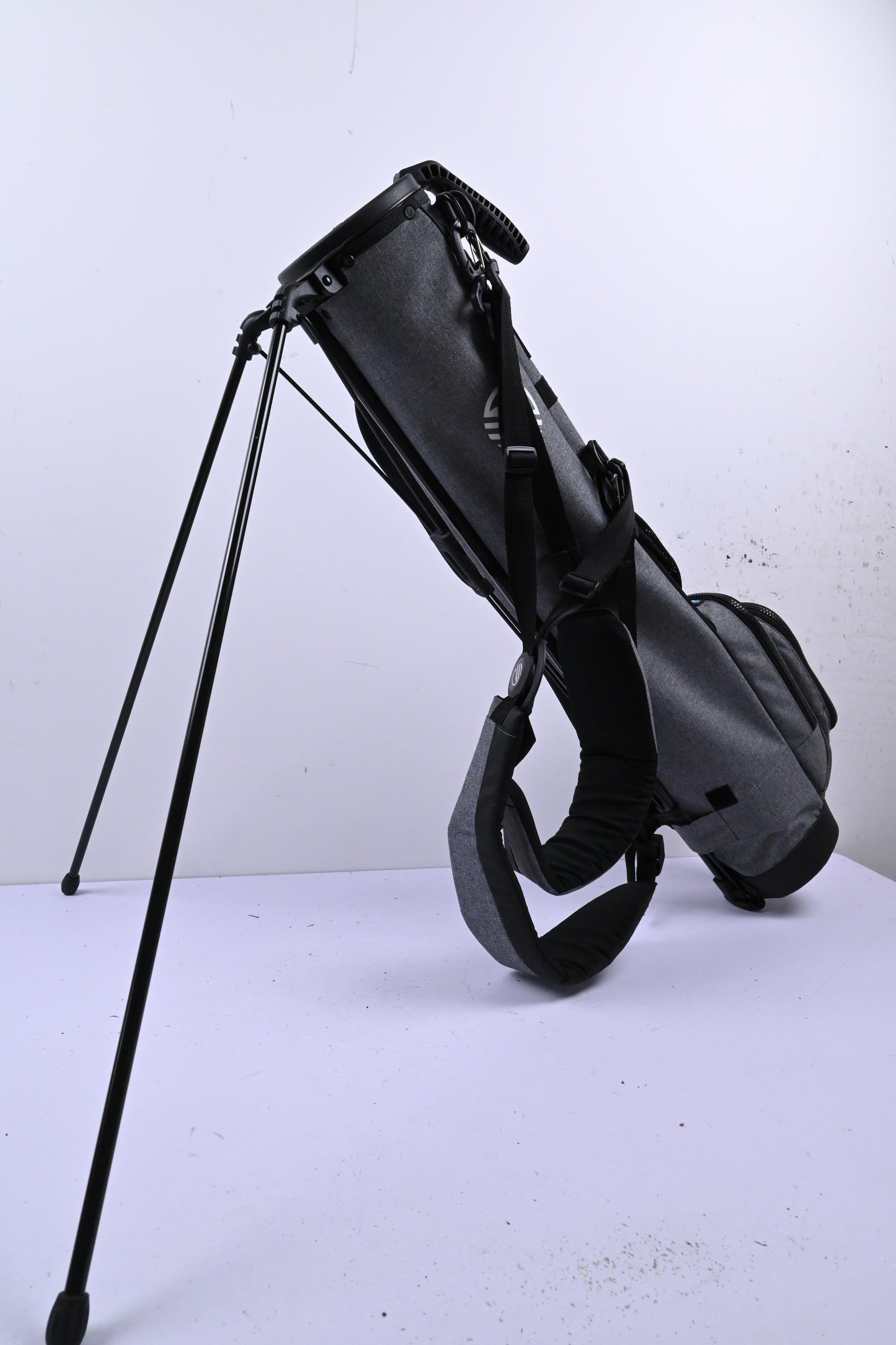 Sunday Golf Stand Bag / 3-Way Divider / Grey & Black
