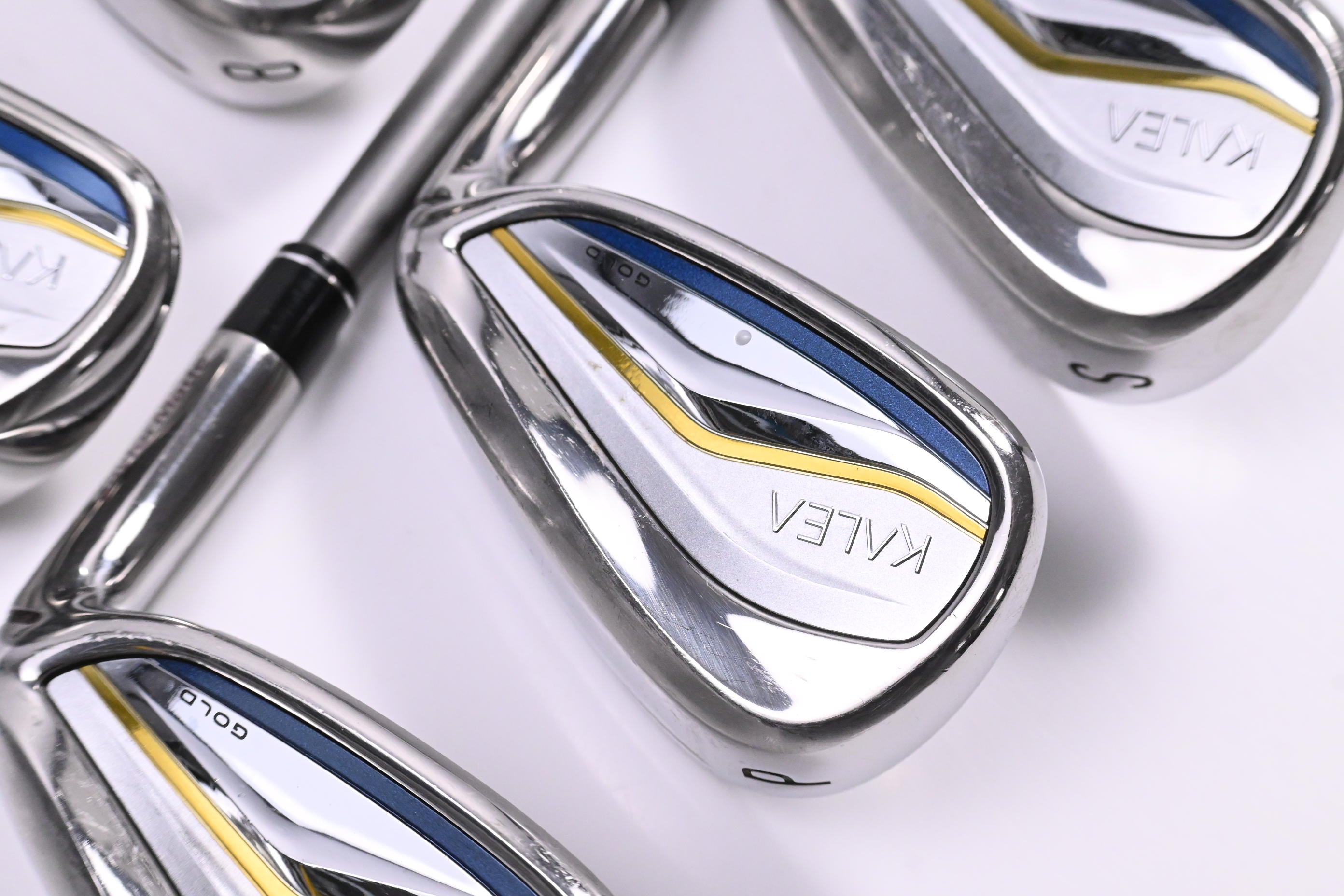 Ladies Taylormade Kalea Gold Irons / 7-PW+SW / Senior Flex Speeder NX TCS 50