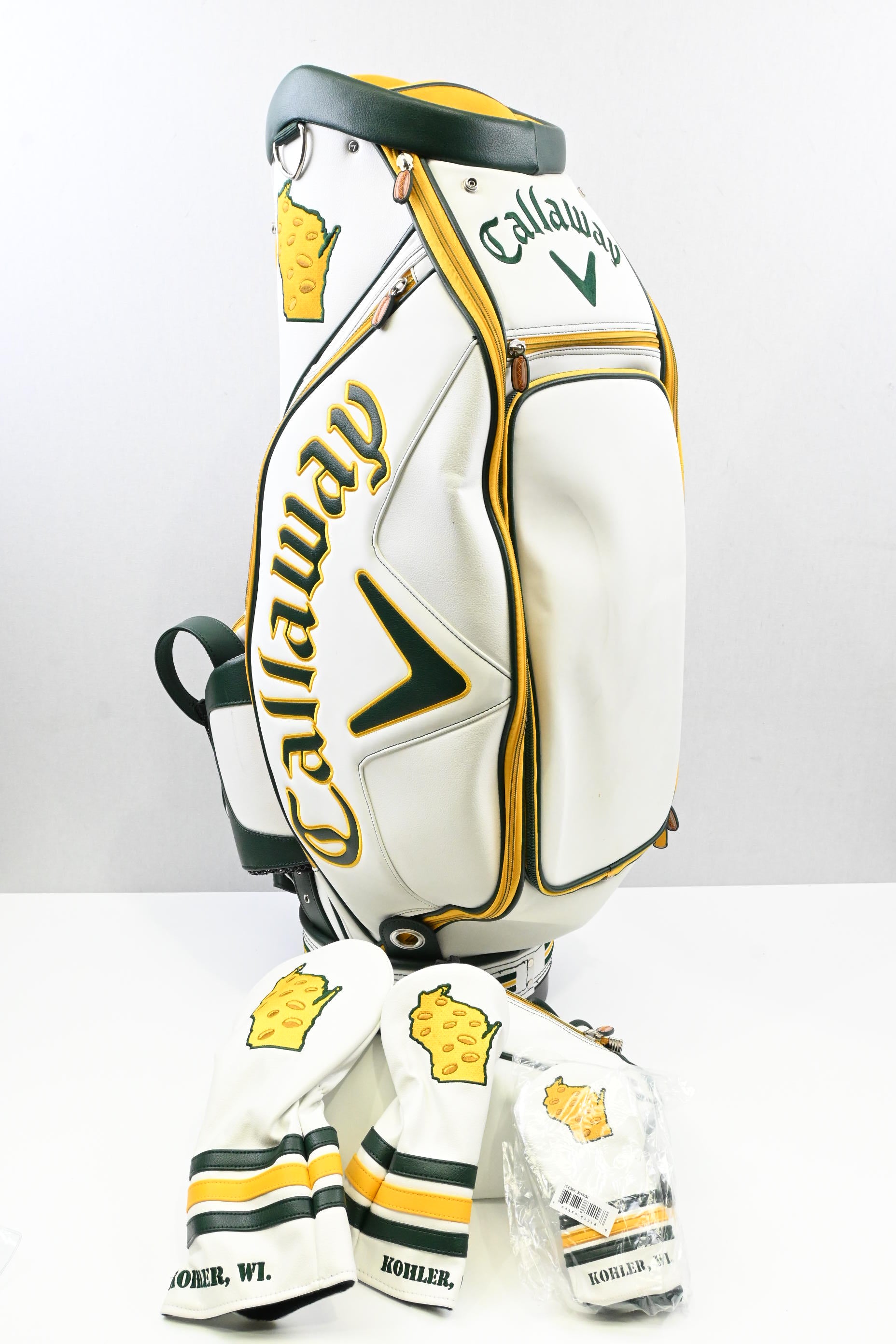 Callaway Masters 2015 Tour Bag / 6-Way / White, Gold, Green