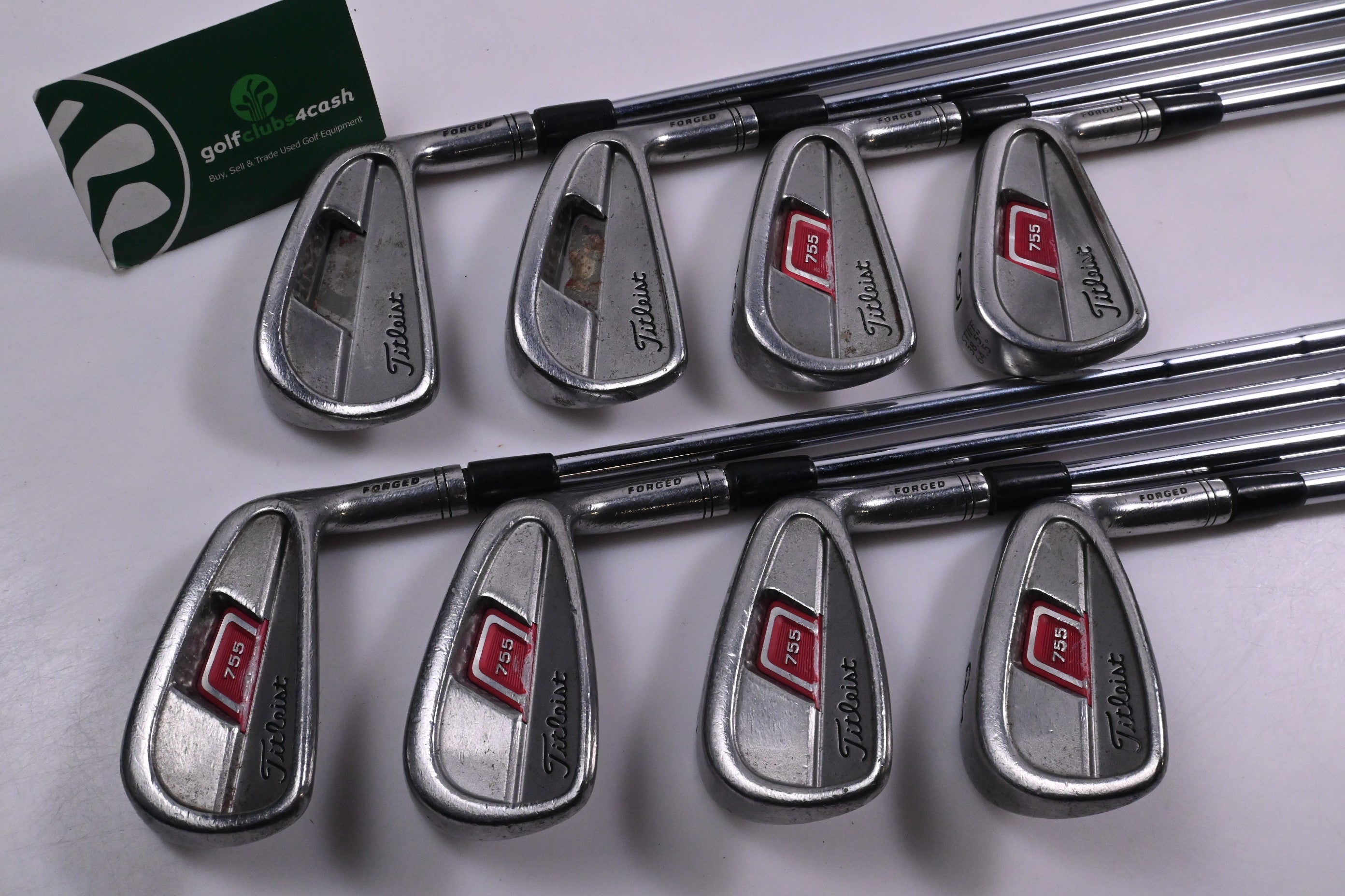 Titleist 755 Forged Irons / 3-PW / Stiff Flex Titleist Tri Spec Shafts