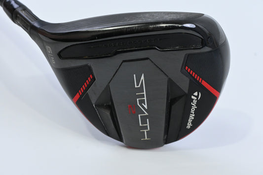 Left Hand Taylormade Stealth 2 #5 Wood / 18 Degree / Stiff Flex Fujikura Motore