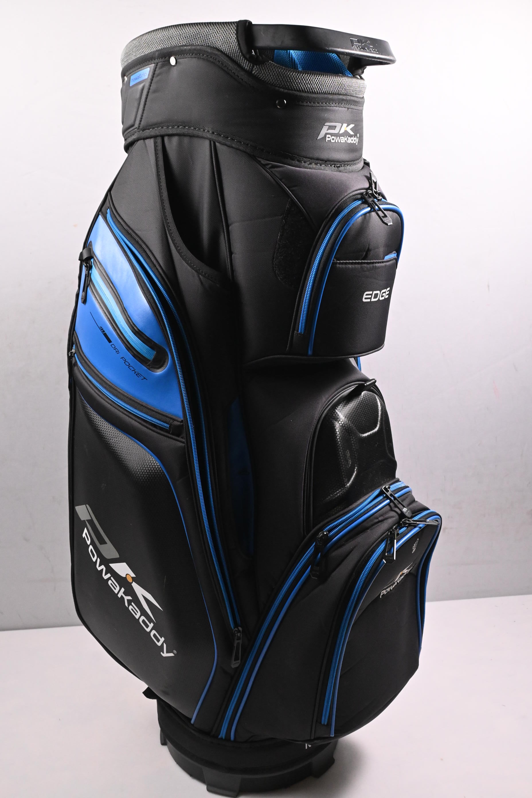 Powakaddy Edge Cart Bag / 14-Way Divider / Black, Blue
