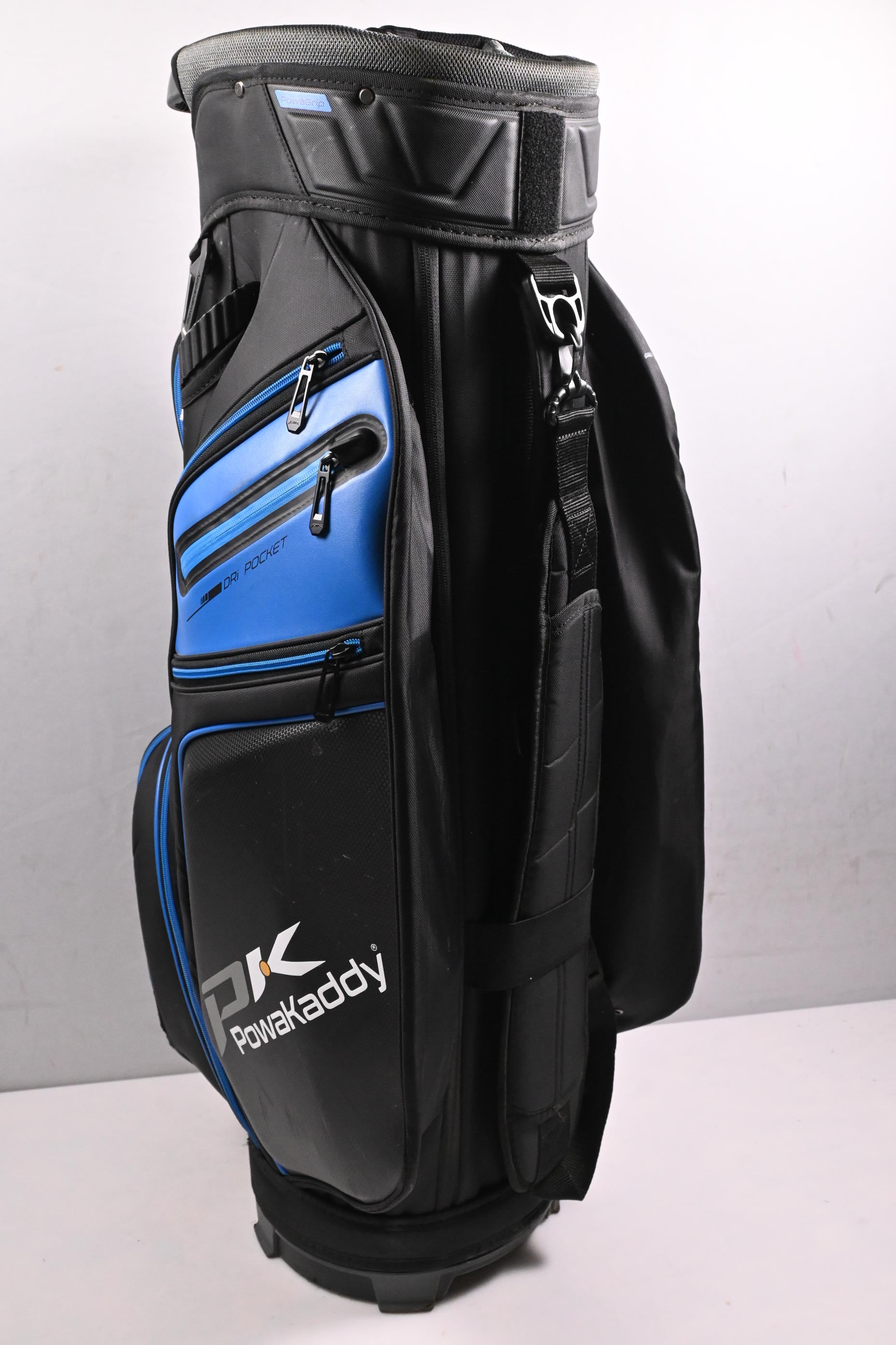 Powakaddy Edge Cart Bag / 14-Way Divider / Black, Blue
