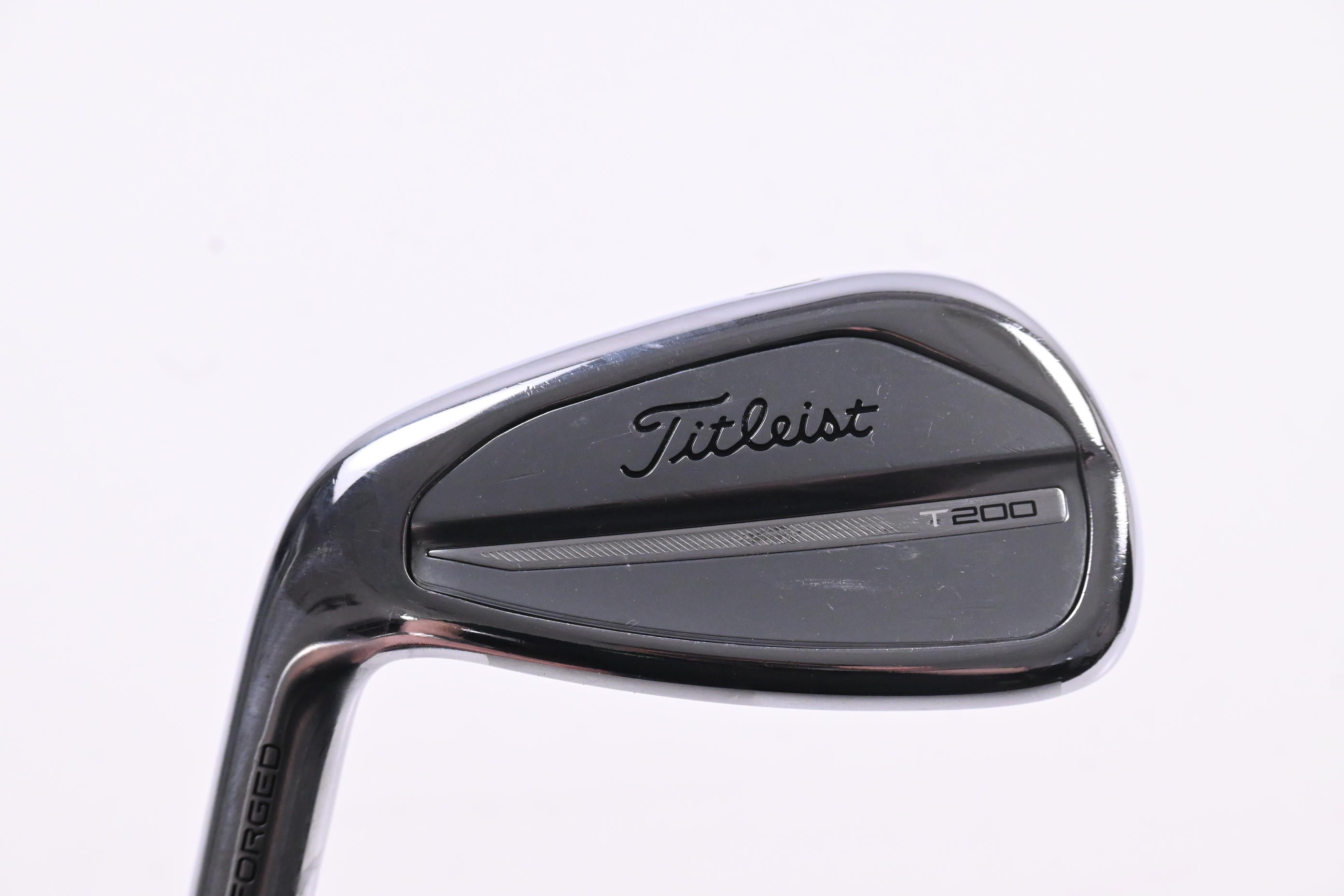 Left Hand Titleist T200 2023 #9 Iron / Stiff Flex AMT Black S300 Shaft
