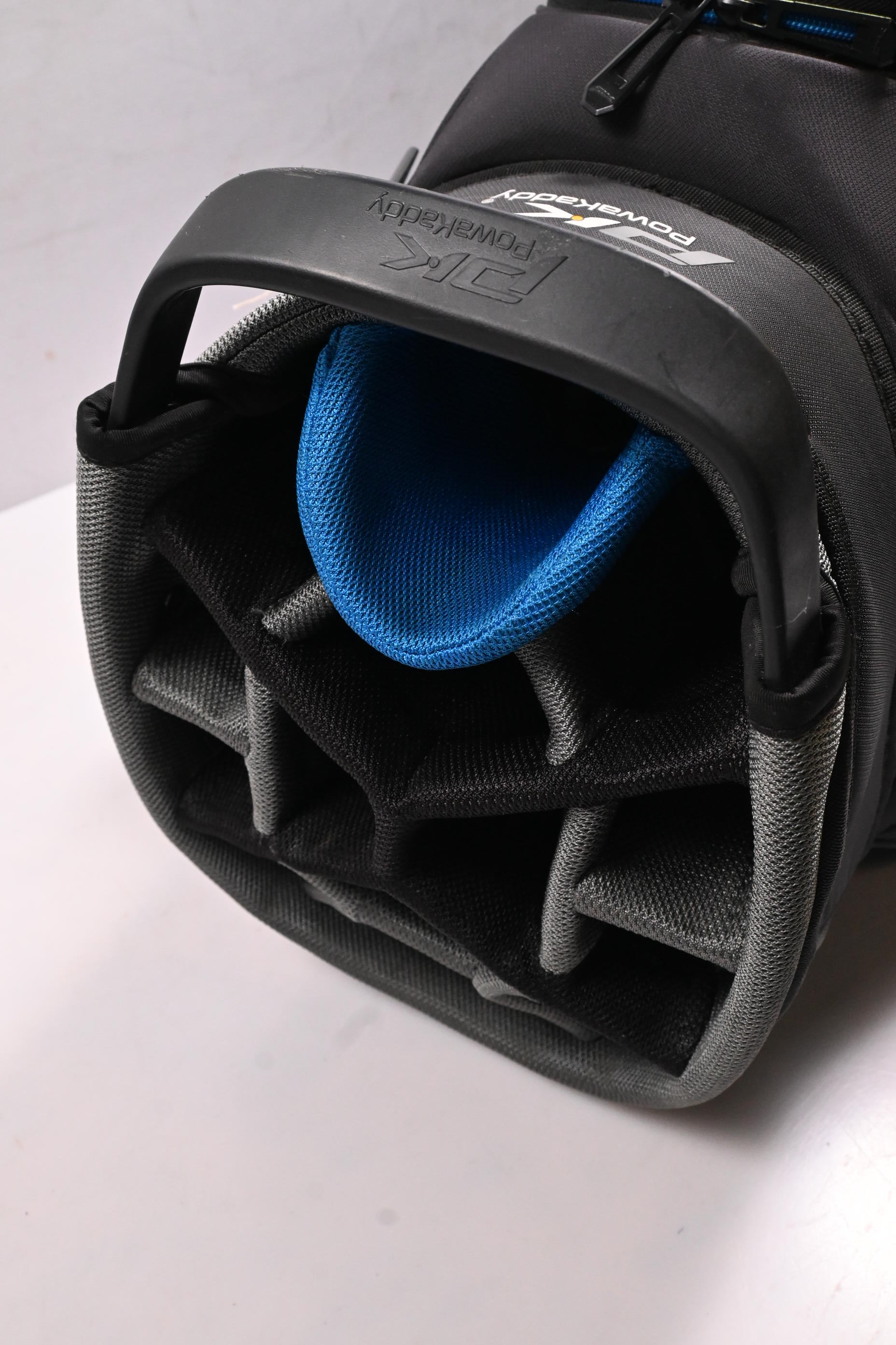 Powakaddy Edge Cart Bag / 14-Way Divider / Black, Blue