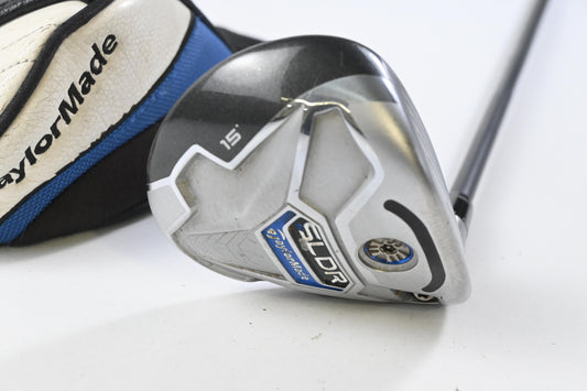 Taylormade SLDR #3 Wood / 15 Degree / Stiff Flex Fujikura Speeder 77 Shaft